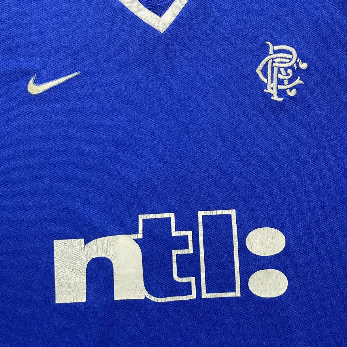 Nike RANGERS NIKE 1999/2000 FOOTBALL HOME JERSEY #7 KANCHELSKIS Size US XL / EU 56 / 4 - 4 Thumbnail