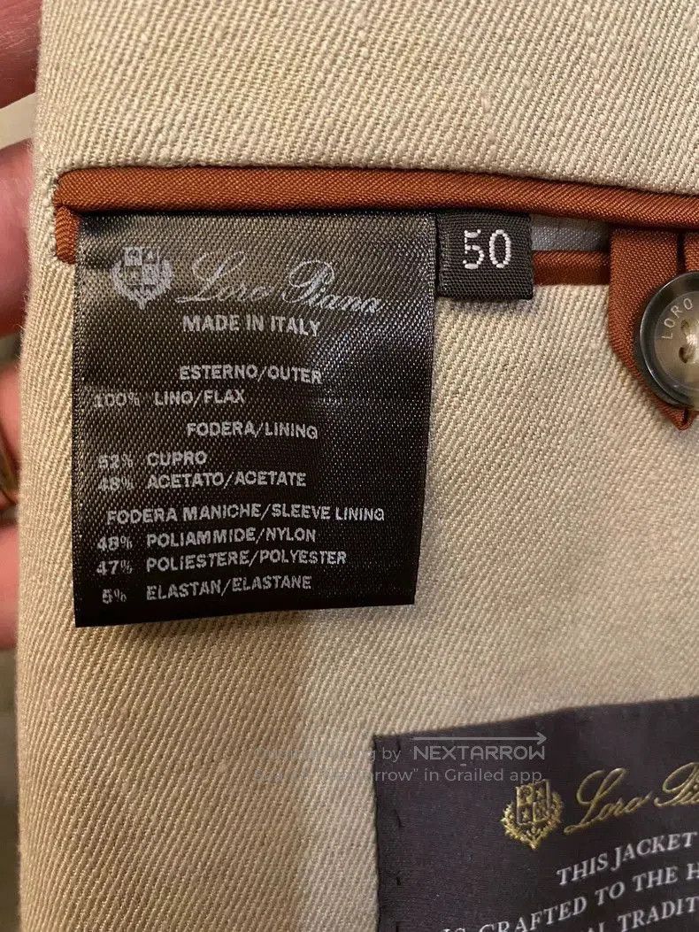 Loro Piana LoroPiana Handmade Linen Suit Jacket. Size US L / EU 52-54 / 3 - 5 Thumbnail