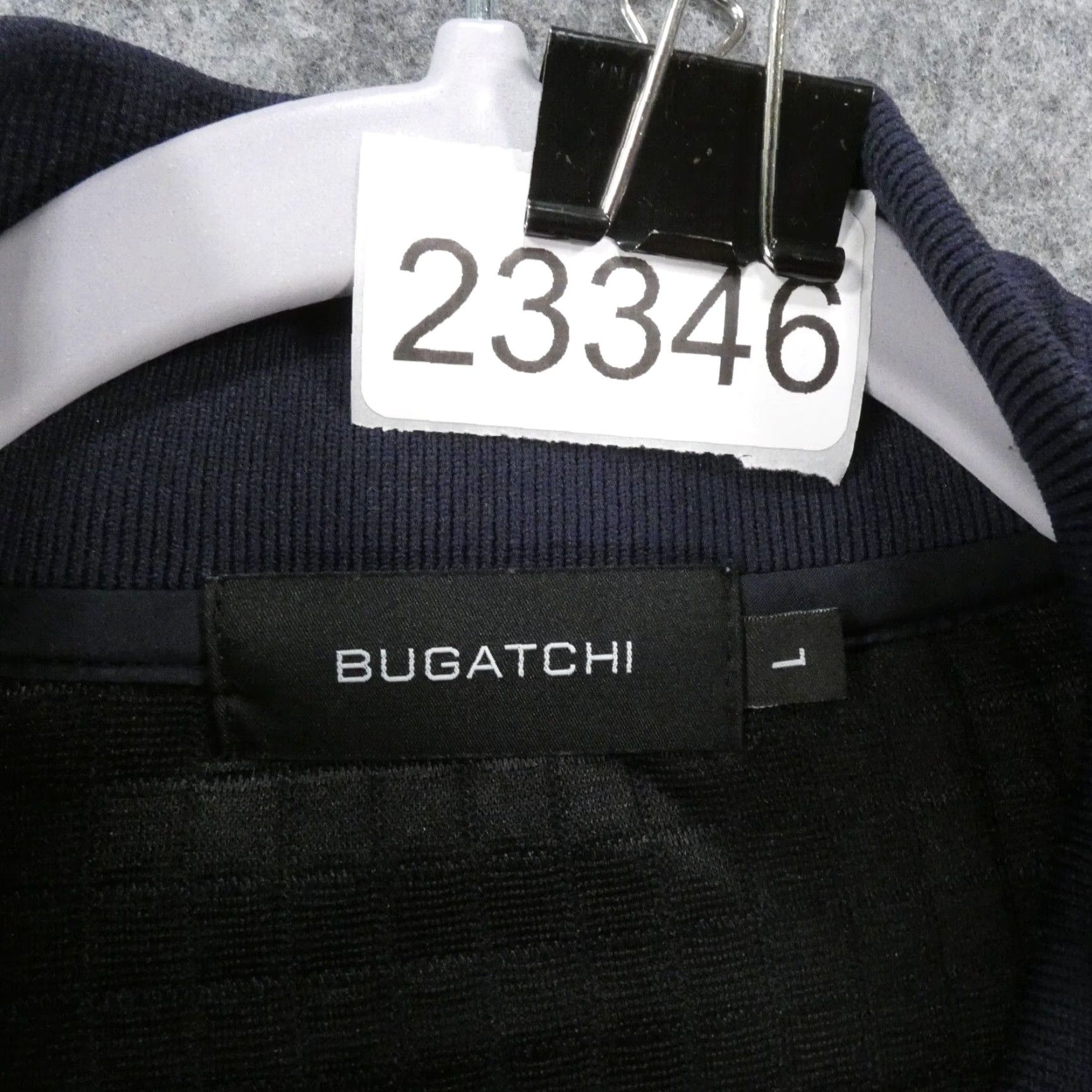 BUGATCHI BUGATCHI Mens Large Stretch Long Sleeve Navy 1/4 Zip Waffle Fleece Pullover Sweater Size US L / EU 52-54 / 3 - 7 Thumbnail