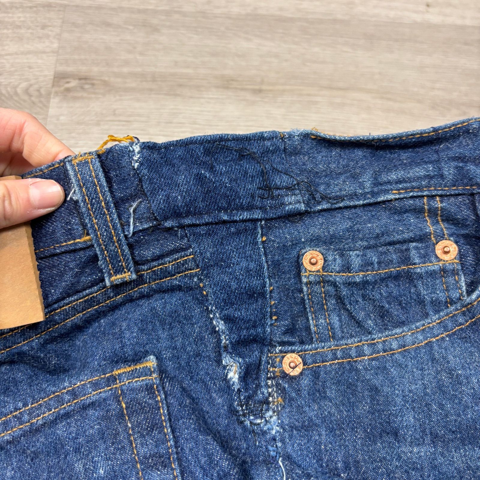 Levi's × Vintage Vintage 90s Levi's 501 XX Straight Leg Jeans 30x38 (33x35) Size US 33 - 11 Thumbnail