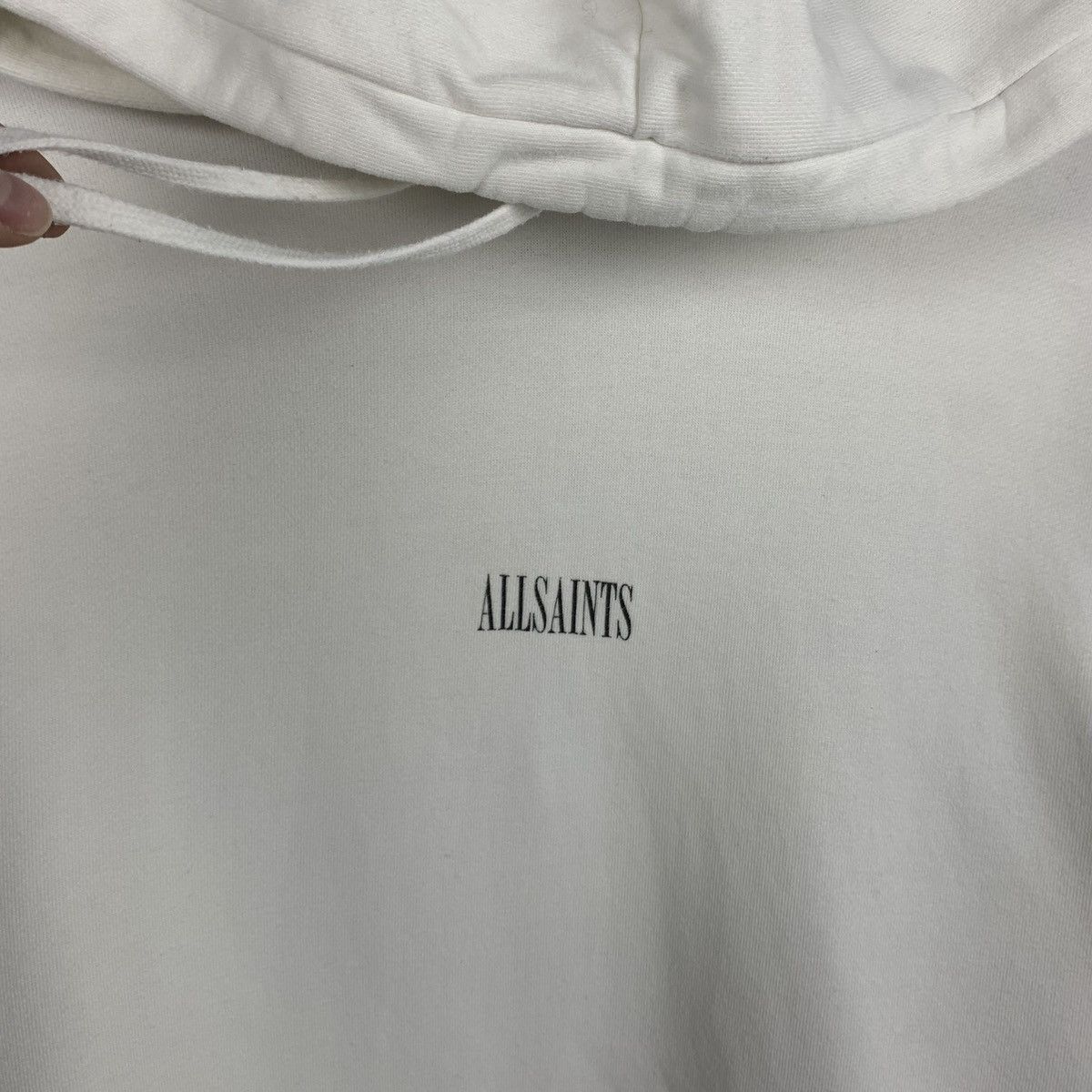 Allsaints AllSaints Big Logo Hoodie White State Oth Hoody Size M Size US M / EU 48-50 / 2 - 3 Thumbnail
