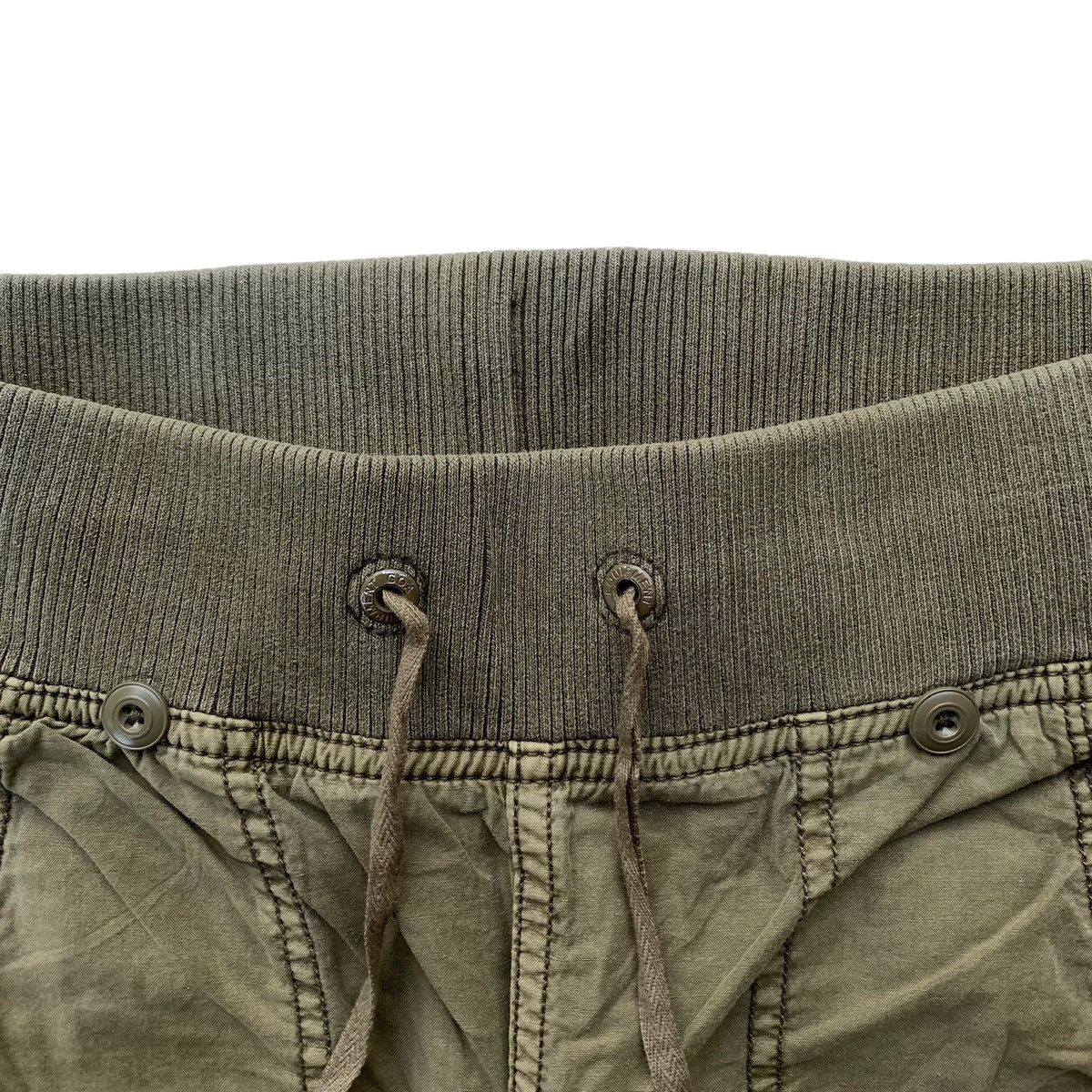 GOA 2000s Rare GOA Fatigue Olive Washed Pants Size US 30 / EU 46 - 3 Thumbnail