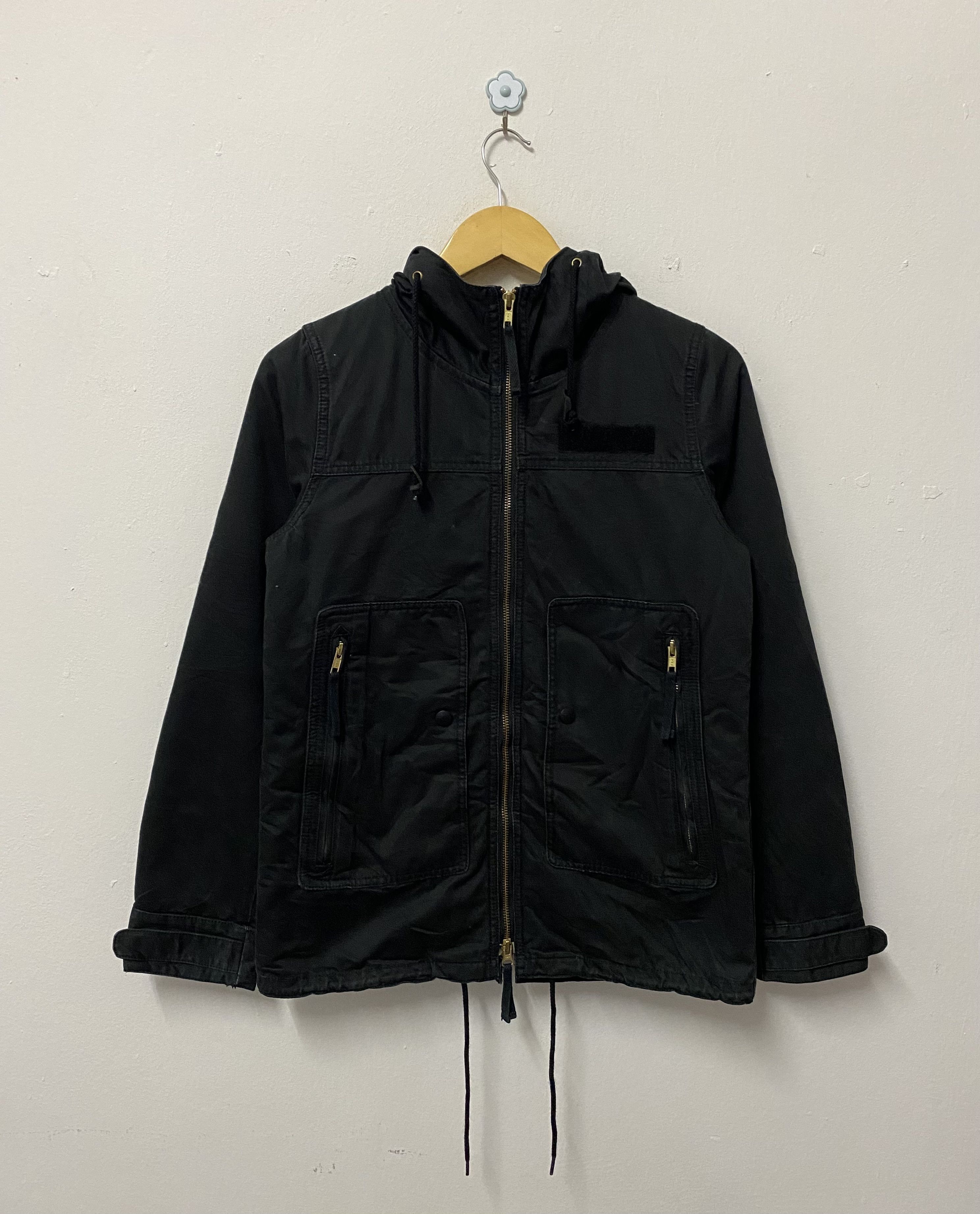 Japanese Brand X-Girl Japan Streetwear Utility Hooded Jacket - Black Size M / US 6-8 / IT 42-44 - 1 Thumbnail