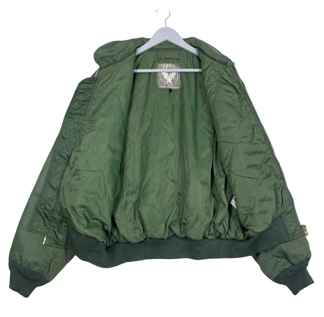 Other 💥90s ARMY PARACHUTE AIR FORCE RIOT BOMBER JACKET Size US L / EU 52-54 / 3 - 9 Thumbnail