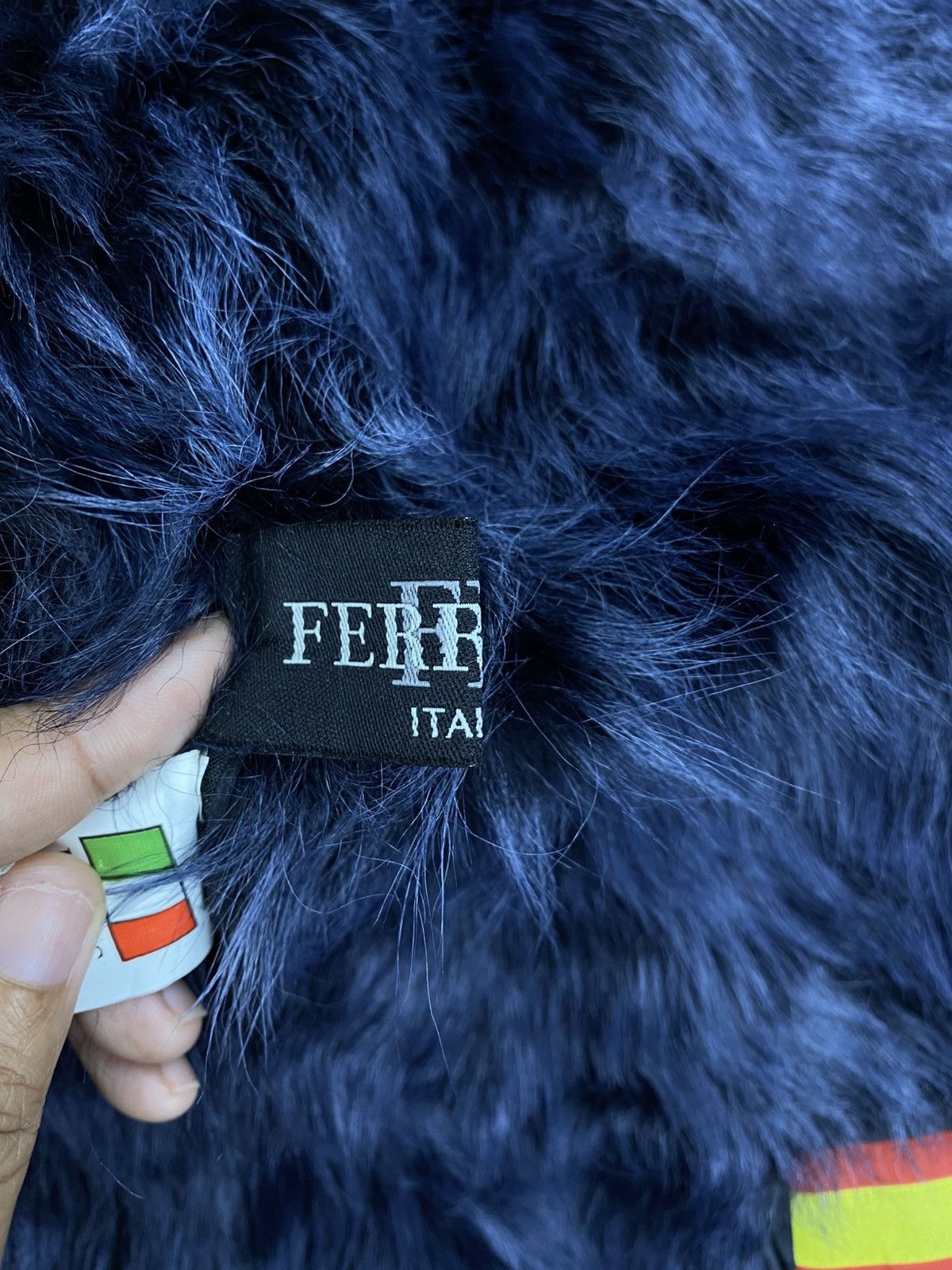 If Six Was Nine 🔥Ferrara Italy Faux Fur Shearling Asymmetrical Hooded Jacket Size US S / EU 44-46 / 1 - 10 Thumbnail