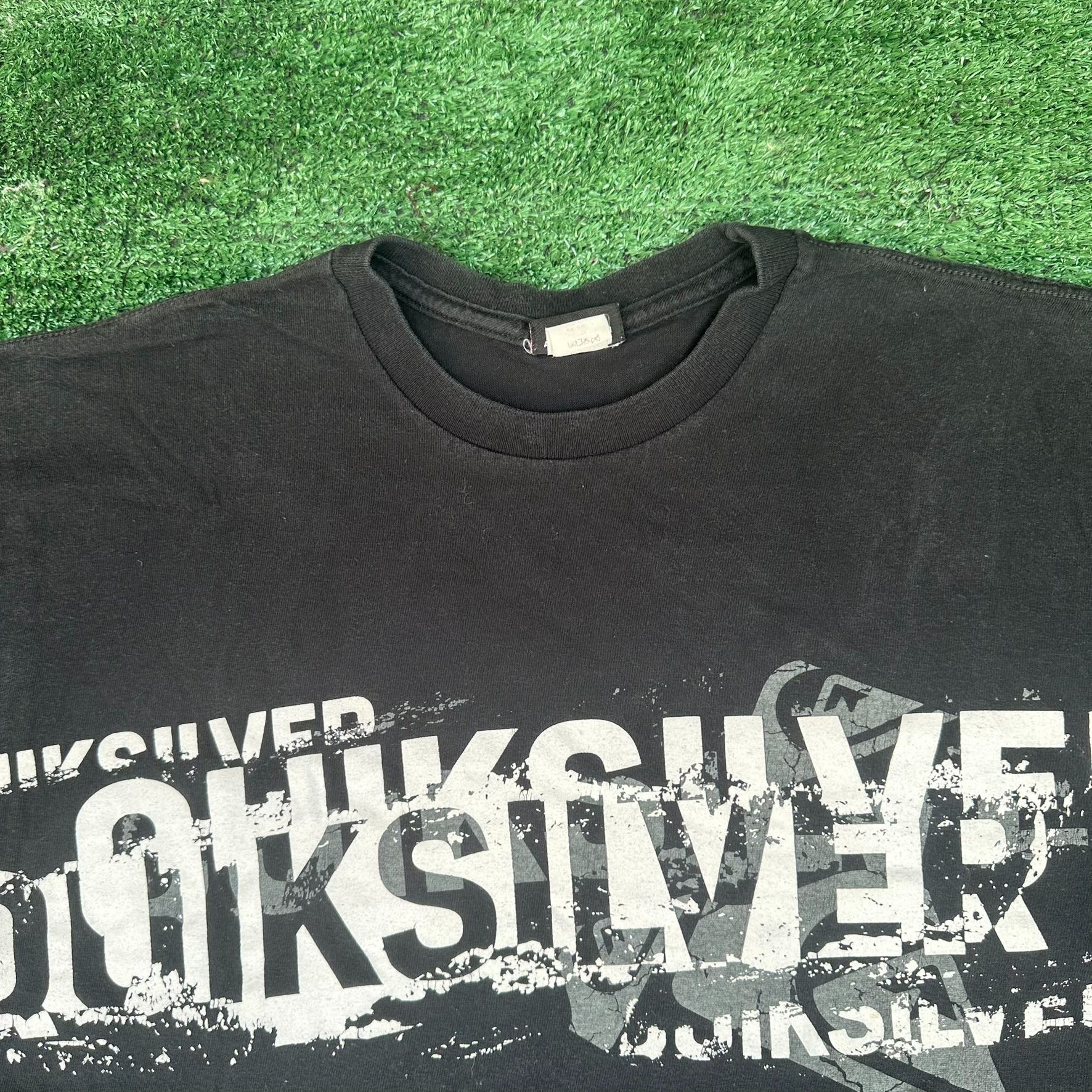 Quiksilver Vintage Y2K Quiksilver Big Print T-Shirt Surf Skate Faded Bl Size US M / EU 48-50 / 2 - 2 Thumbnail