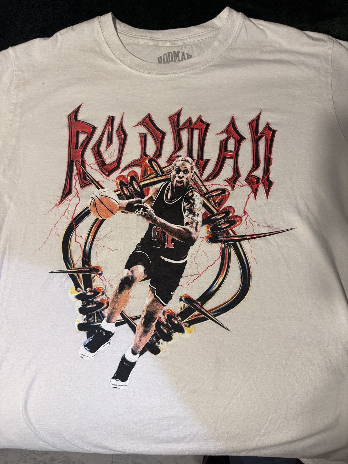 Vintage Vintage Style Dennis Rodman T-shirt Size US L / EU 52-54 / 3 - 2 Thumbnail