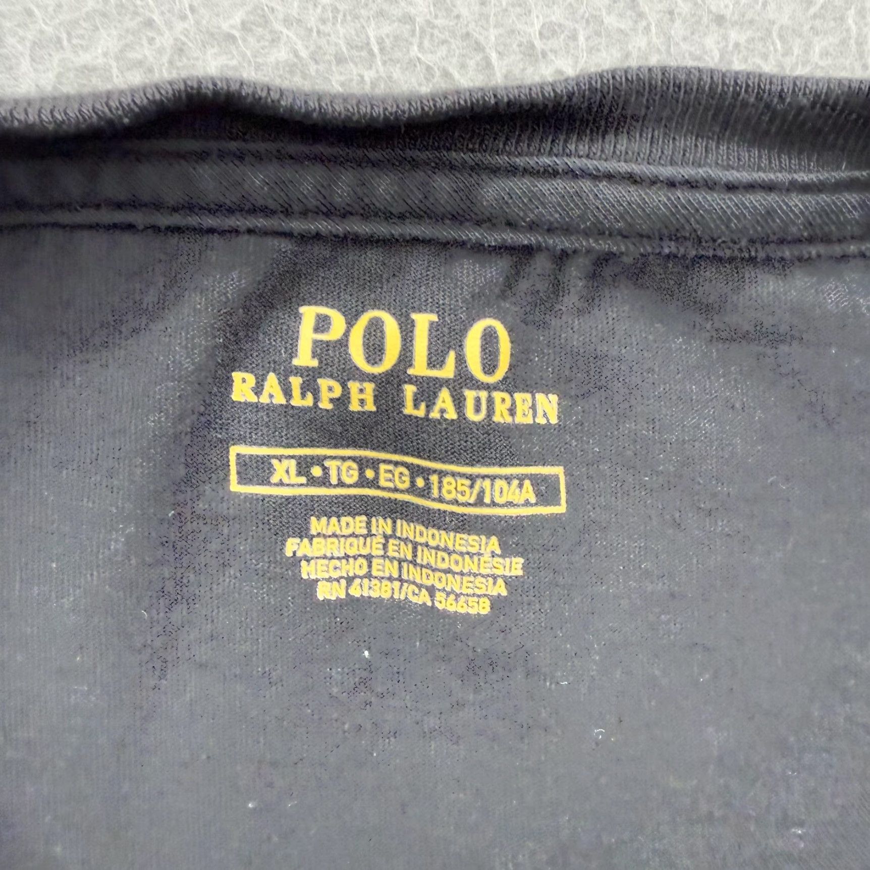 Polo Ralph Lauren Polo Ralph Lauren Shirt Mens XL Black Crewneck T-Shirt Tee Embroidered Pony Logo Short Sleeve Size US XL / EU 56 / 4 - 3 Thumbnail