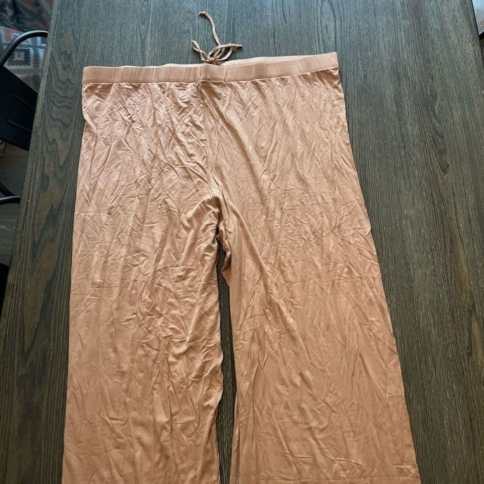 SKIMS NWT Skims Velour Track Pants Wide Leg Ochre Size 4X Size 42" / US 20 - 8 Thumbnail