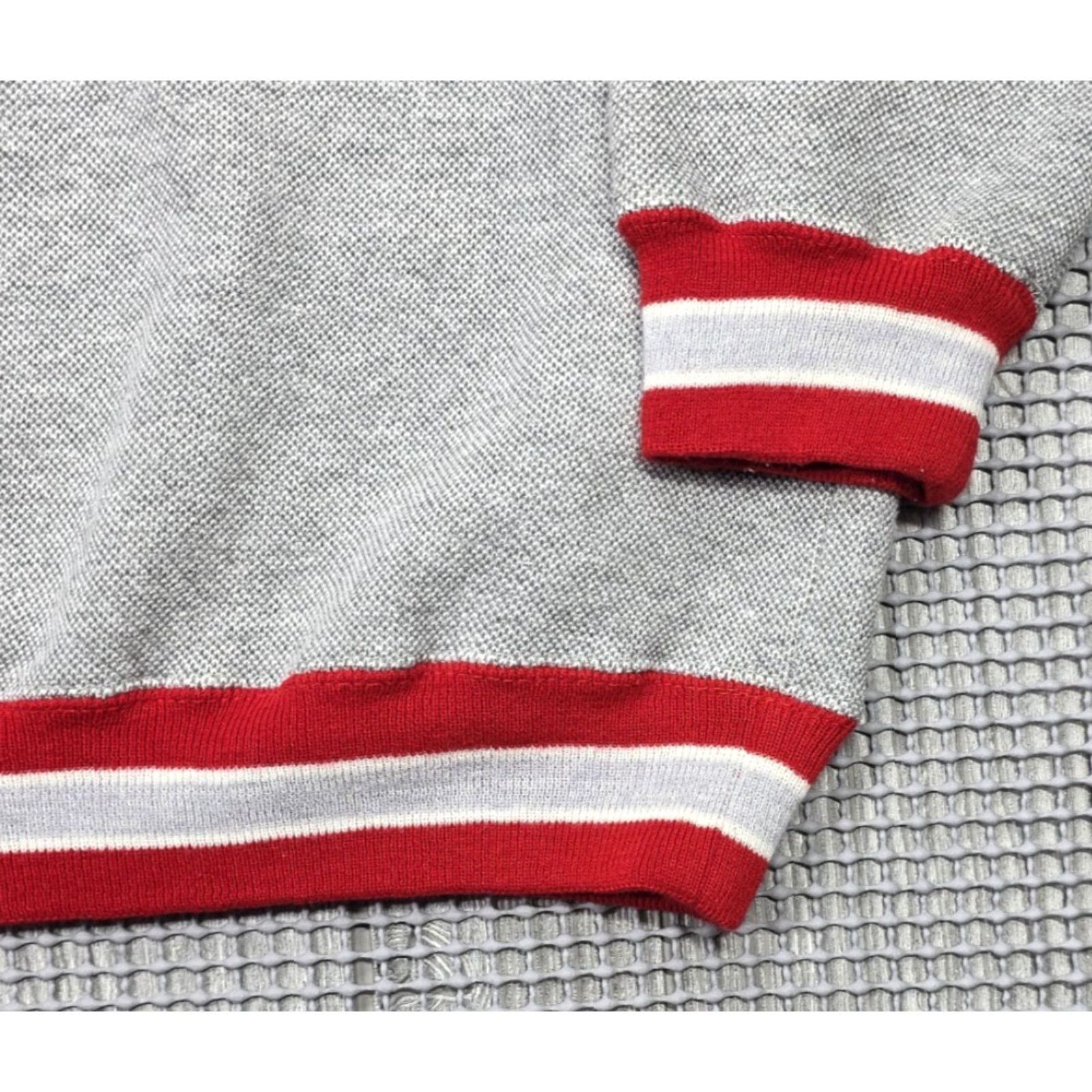 Vintage VINTAGE BAC Premier Gray Crewneck Long Sleeve Sweatshirt L Pullover Men 90s Fish American NC State Red Accent Collar Size US L / EU 52-54 / 3 - 5 Thumbnail