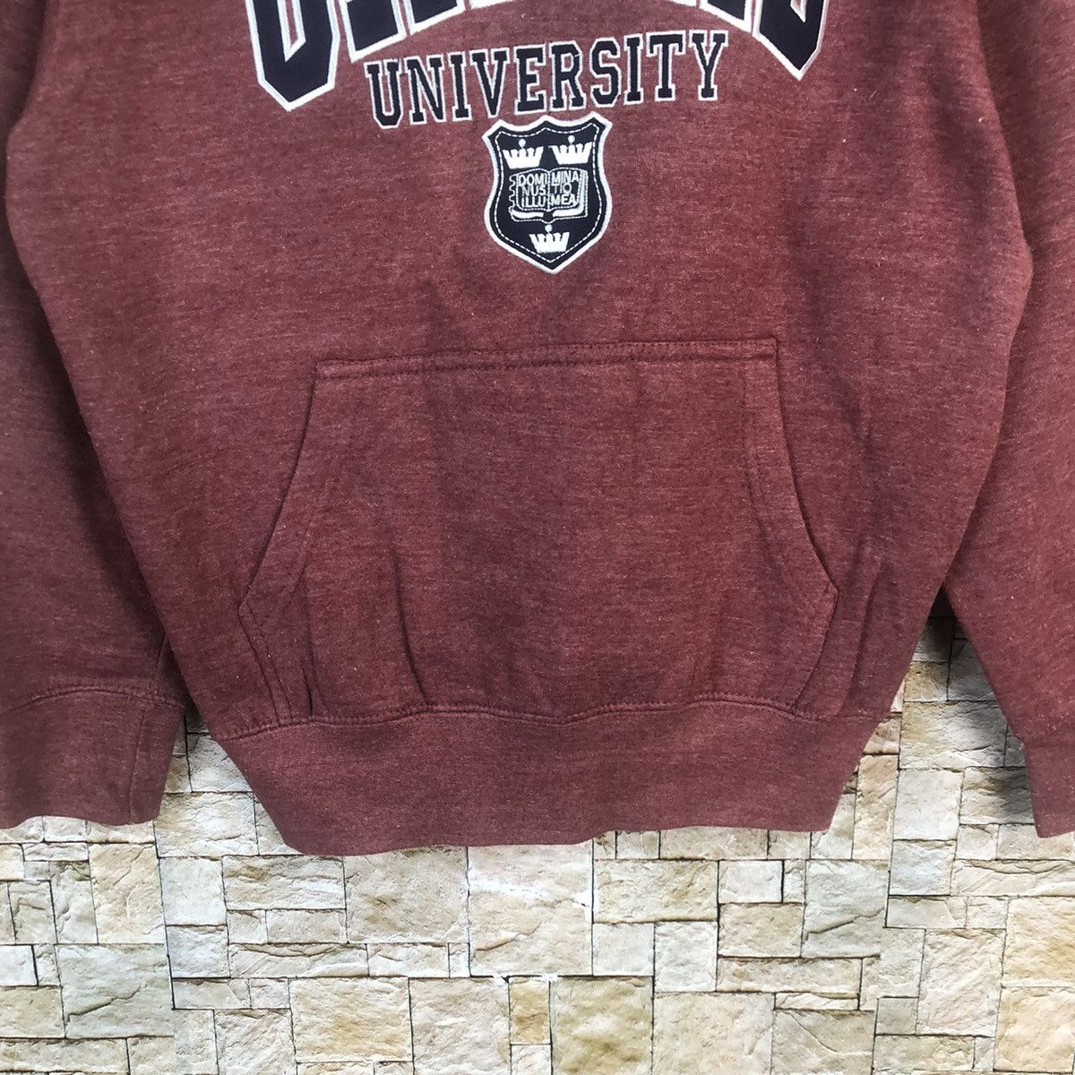 Vintage Oxford University vintage Maroon Hoodie sweatshirt #A24 Size US XS / EU 42 / 0 - 6 Thumbnail