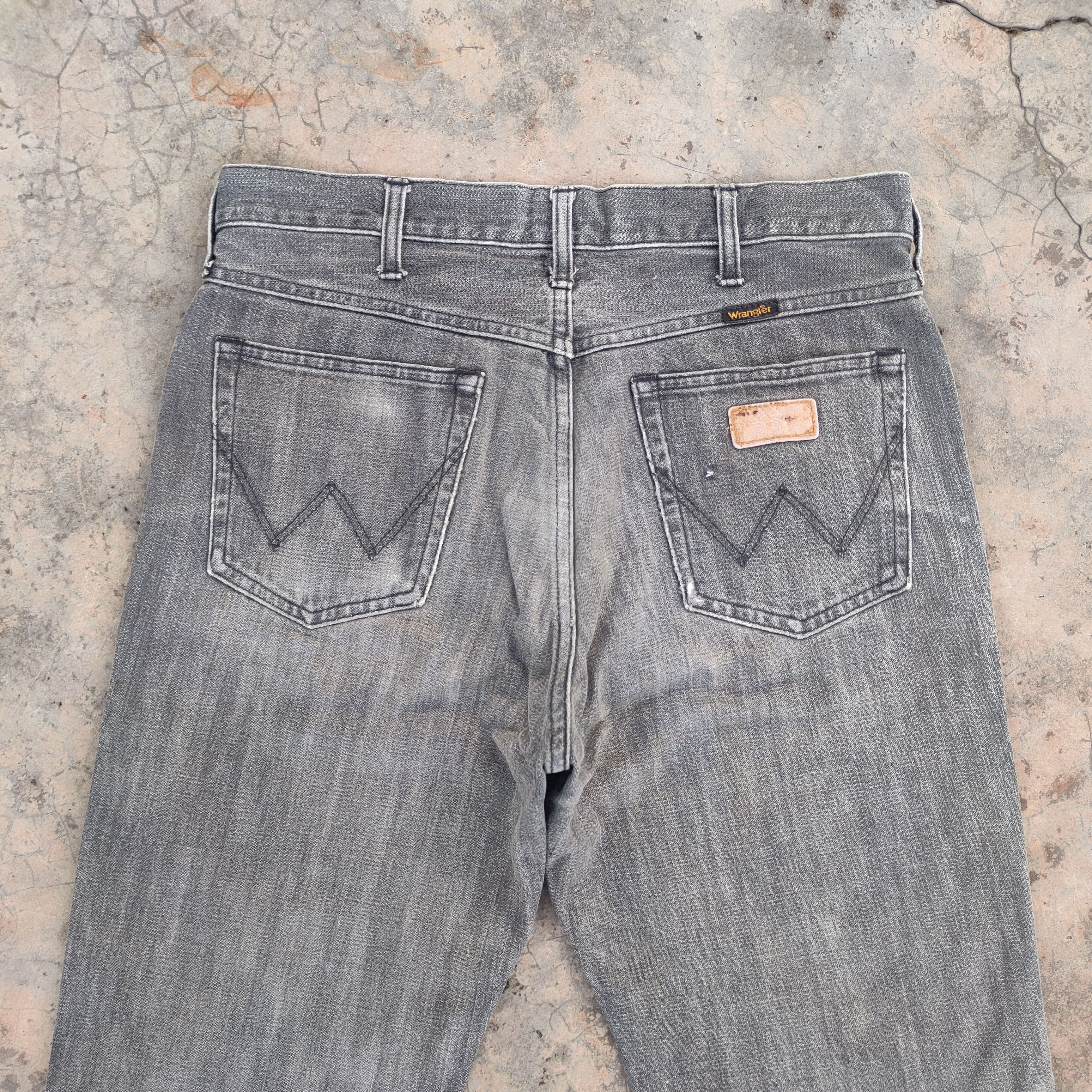 Jean × Vintage × Wrangler VINTAGE WRANGLER FADED BLACK DISTRESSED JEANS DENIM PANTS Size US 33 - 10 Thumbnail