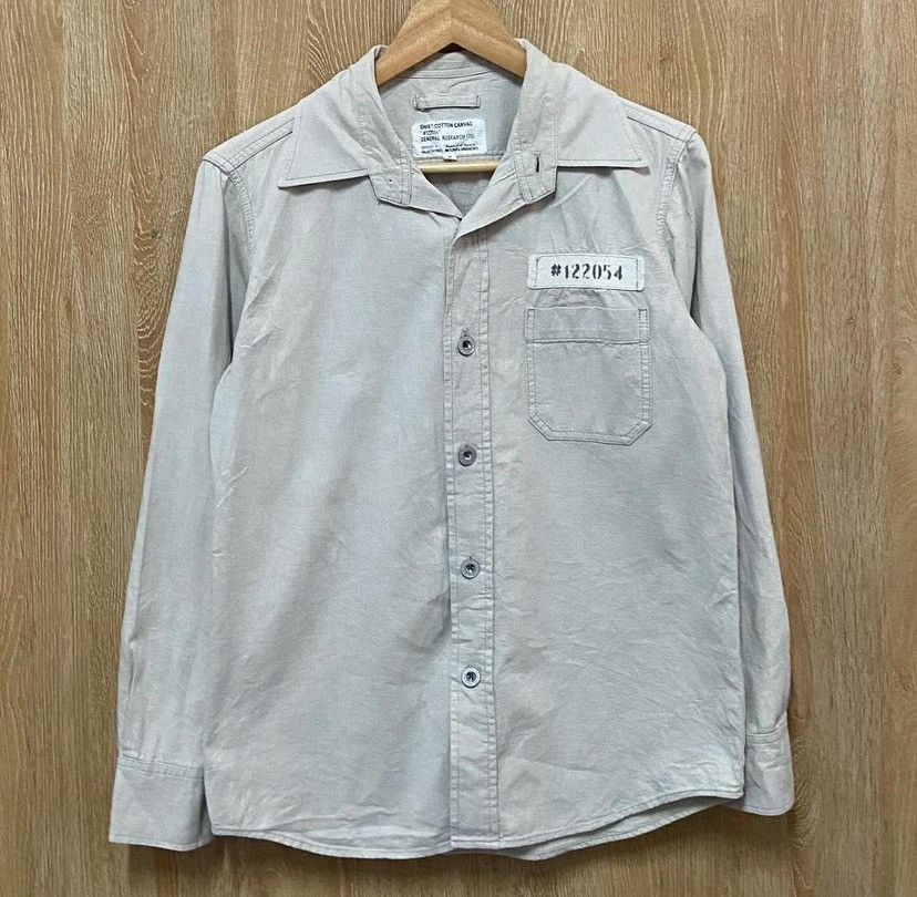 General Research × Japanese Brand Vtg 90s General Resarch Military Shirt Size US M / EU 48-50 / 2 - 1 Thumbnail