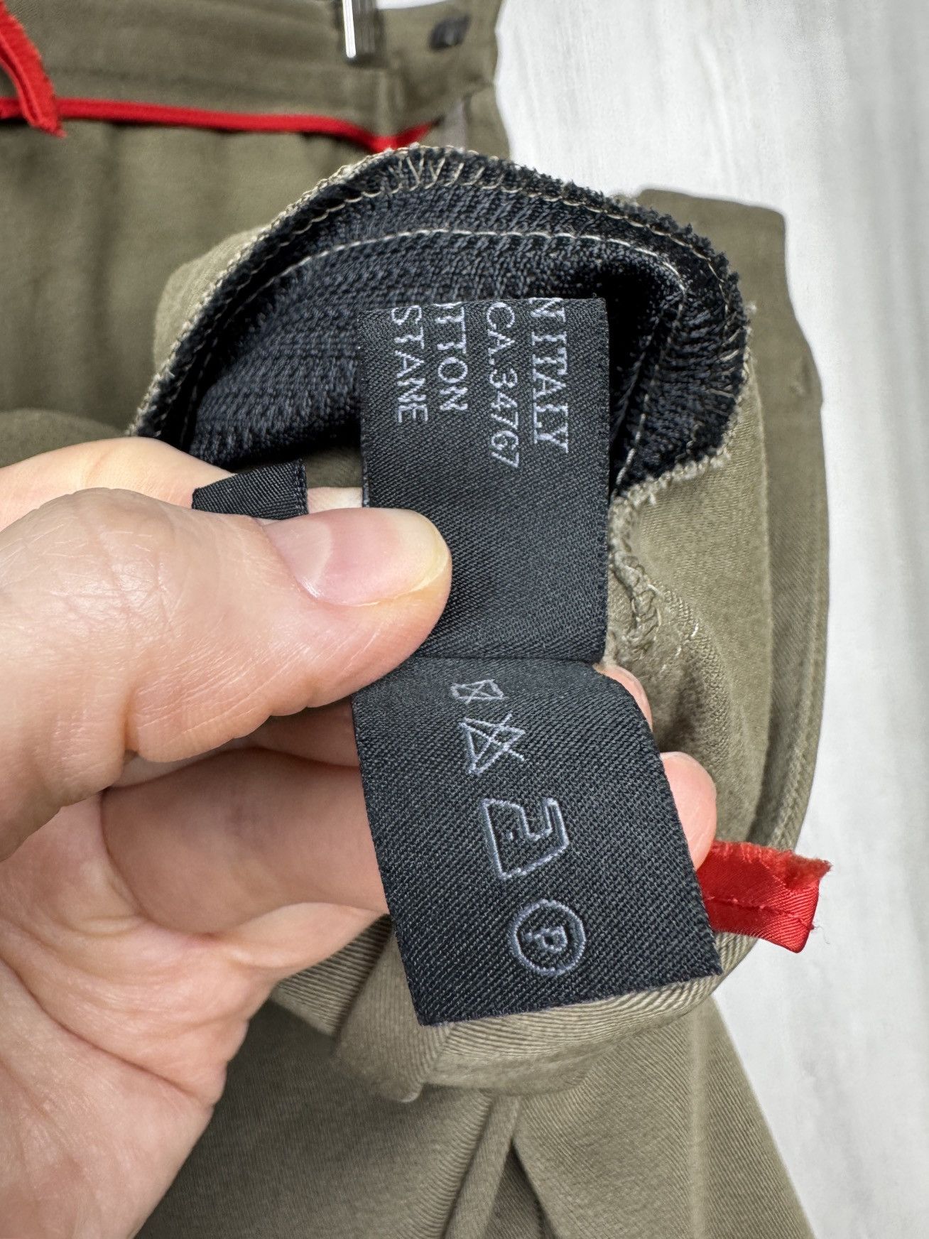 Prada Prada Milano Linea Rossa vintage khaki green chino pants Size US 32 / EU 48 - 10 Thumbnail