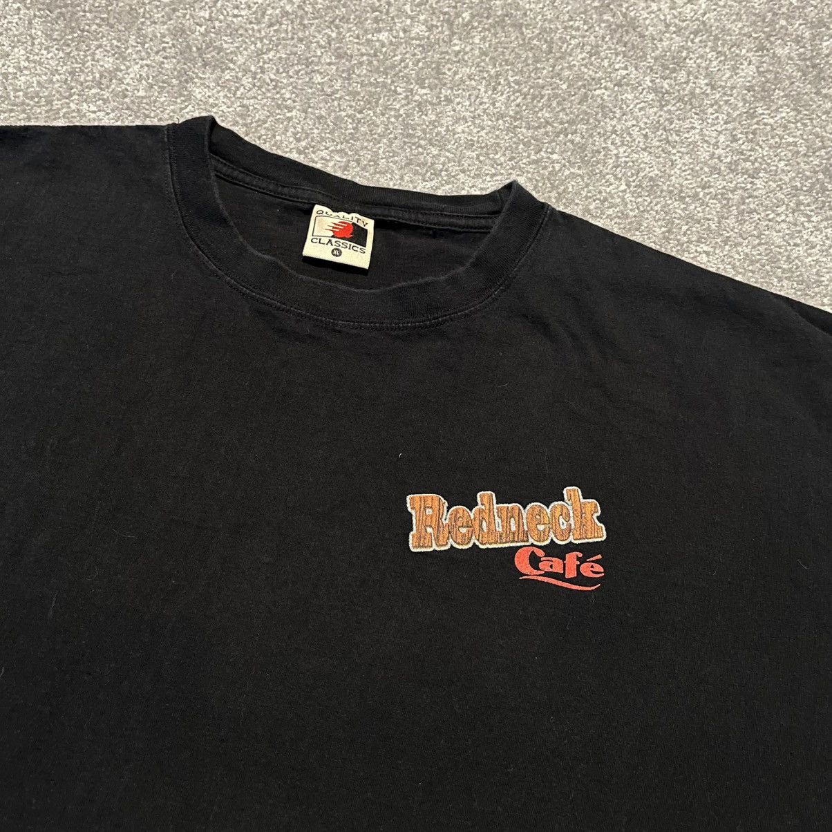 Vintage Vintage 90s Red Neck Cafe Fine Dining Parody Graphic T Shirt Size US XL / EU 56 / 4 - 3 Thumbnail