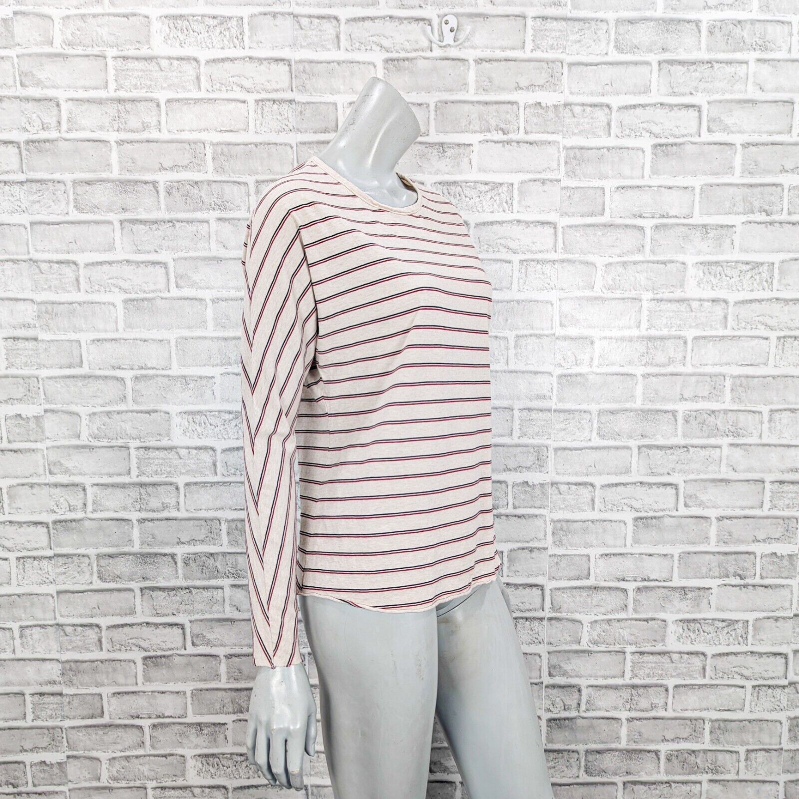 Frank & Eileen Frank & Eileen TEE LAB Continuous Sleeve Tee Oatmeal Stripe Size S / US 4 / IT 40 - 5 Thumbnail