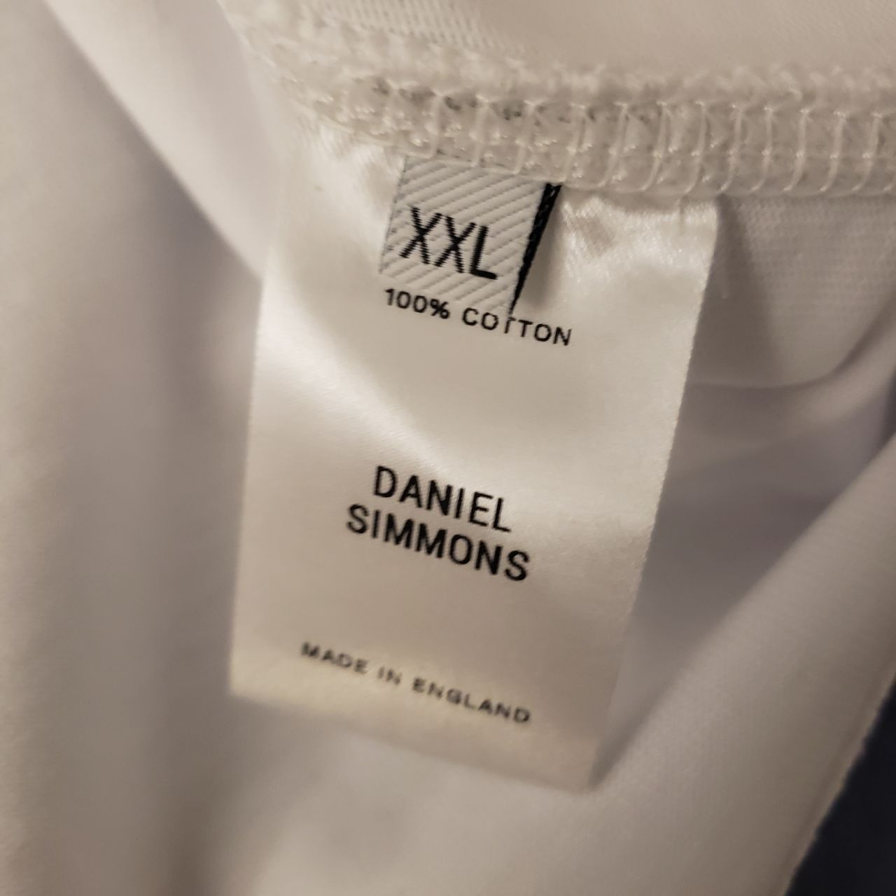 Daniel Simmons Box Fit T-shirt Cropped White Size US XXL / EU 58 / 5 - 3 Thumbnail