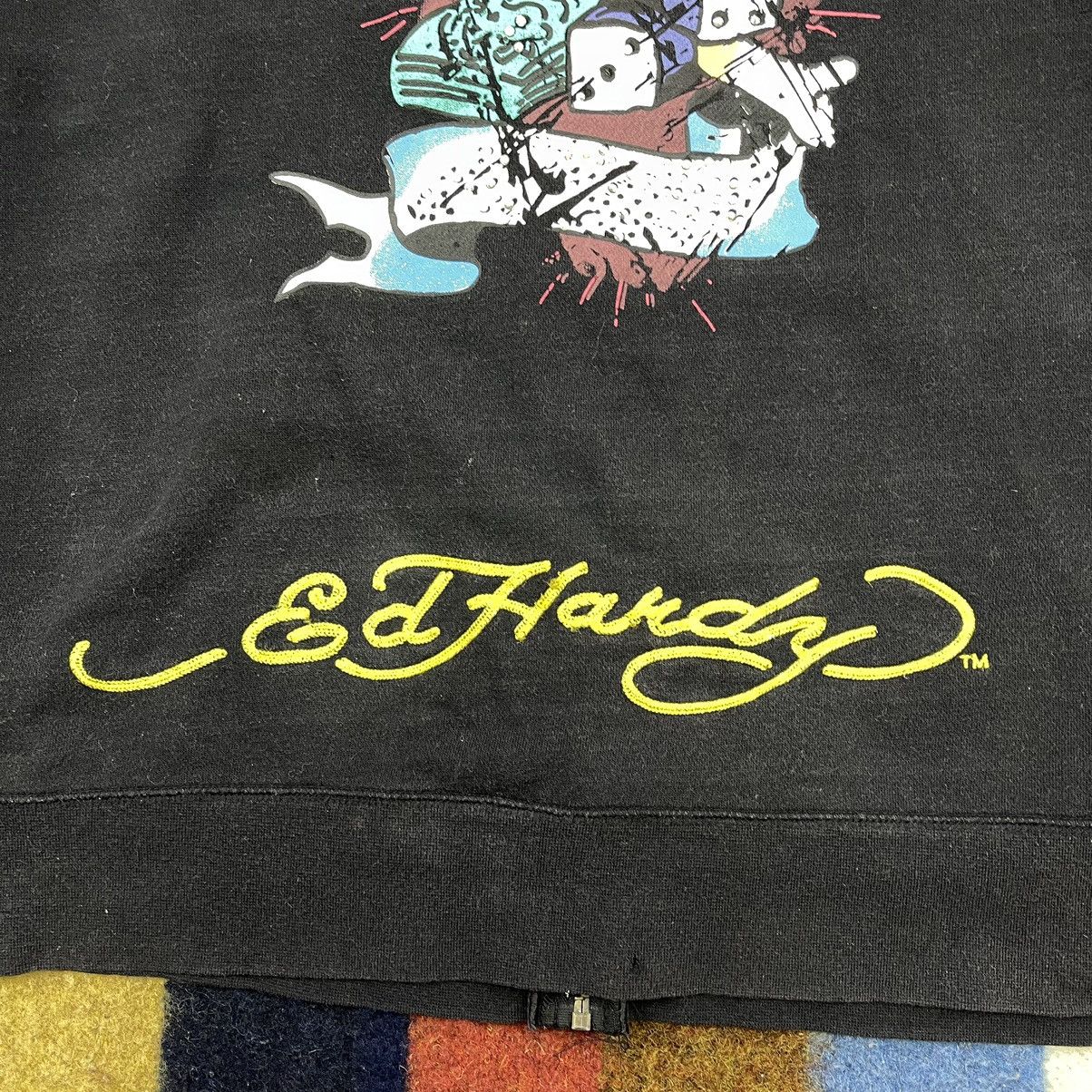 Ed Hardy ED HARDY Zipper Hoodie #1479/AY Size US XL / EU 56 / 4 - 6 Thumbnail