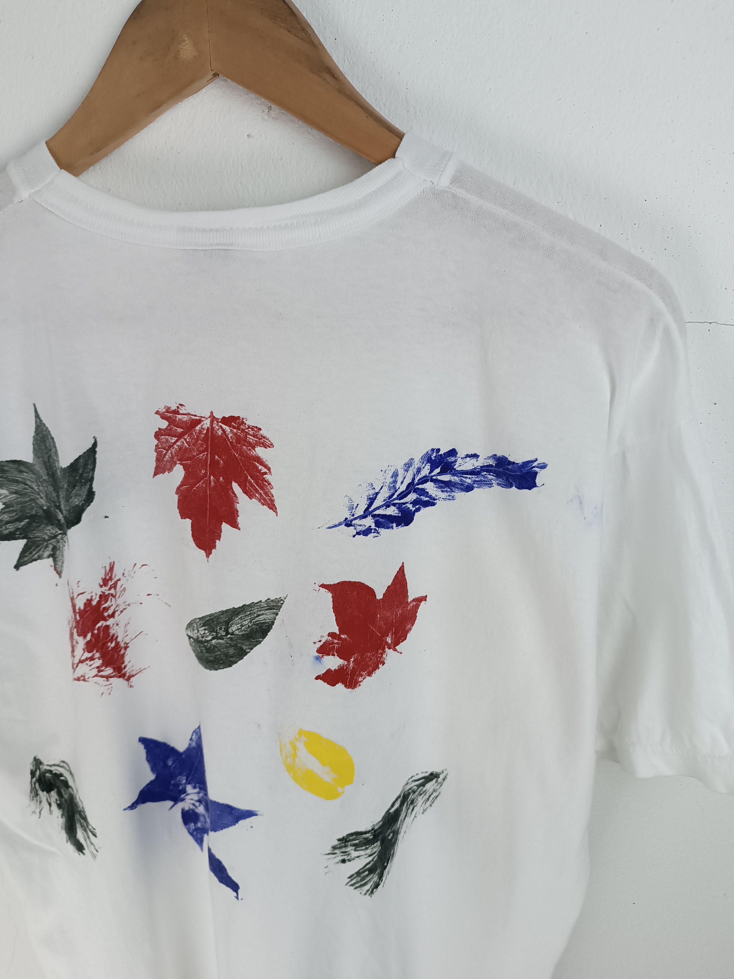 Vintage VINTAGE ART TEE DIY FROM LEAF WITH PAINT VERY RARE! Size US M / EU 48-50 / 2 - 14 Thumbnail