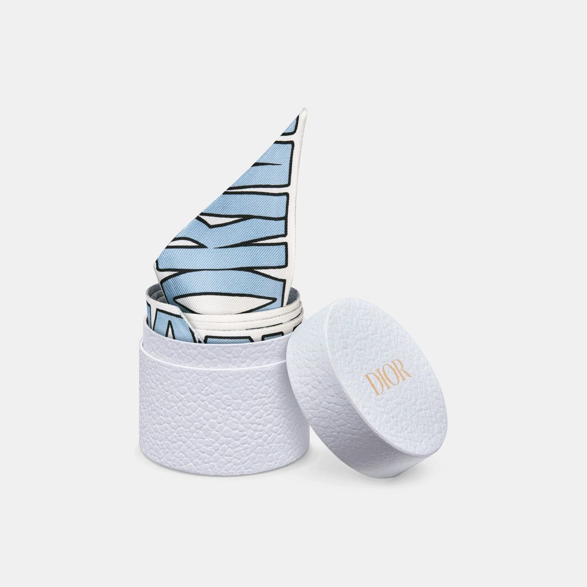 Dior o1bcso1str0226 Size:OS/Allover Scarf in White/Pale Blue Size ONE SIZE - 5 Thumbnail