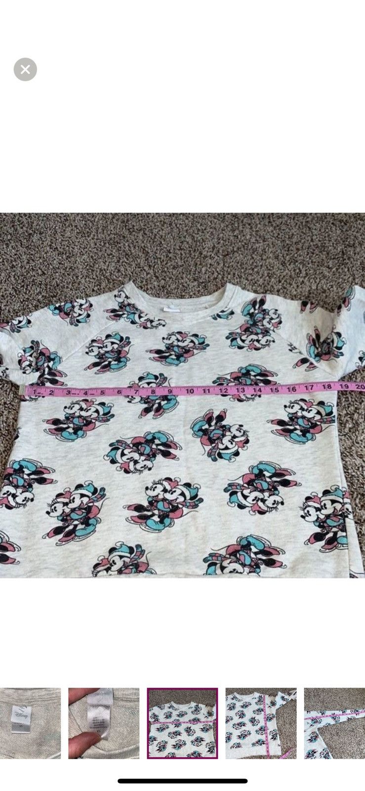 Disney Disney XS Minnie and Mickey ice skating crewneck sweatshirt Size XS / US 0-2 / IT 36-38 - 3 Thumbnail