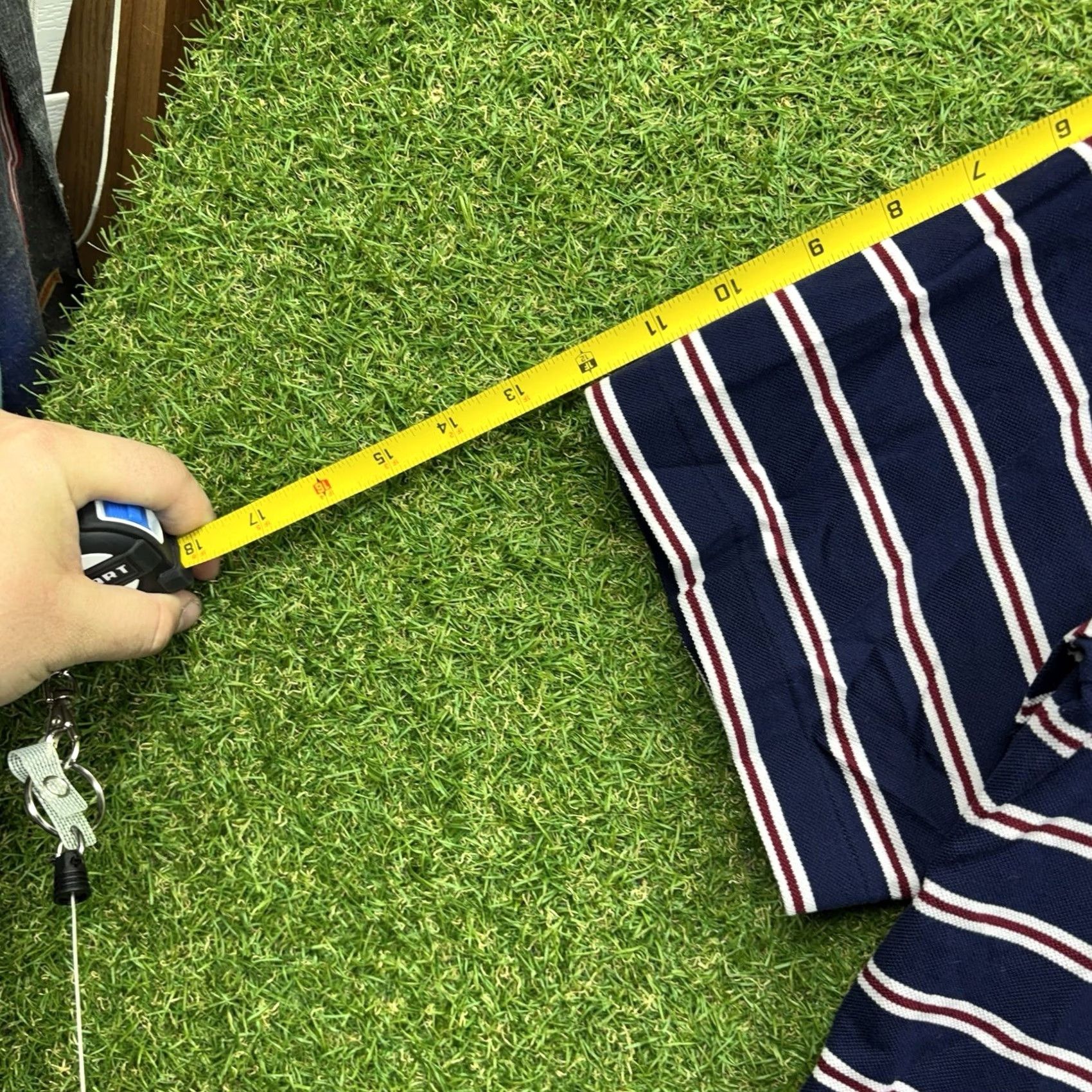 Polo Ralph Lauren Polo Ralph Lauren Polo Shirt Mens Large Short Sleeve Collared Performance Golf Striped Blue Logo Classic RLX Shirt Mens Size US L / EU 52-54 / 3 - 5 Thumbnail