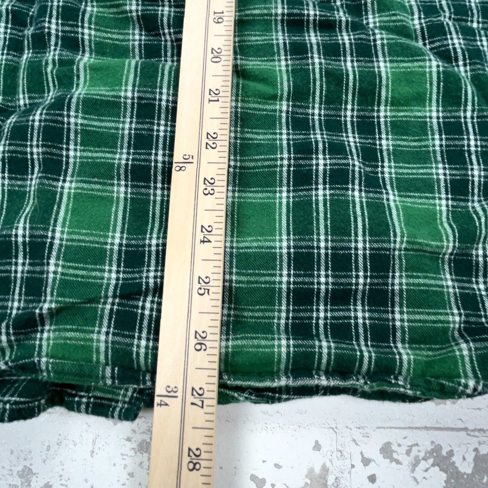 Vintage LL Bean Shirt Men Medium Green Flannel Button Up Plaid Traditional Fit Camp Size US M / EU 48-50 / 2 - 6 Thumbnail