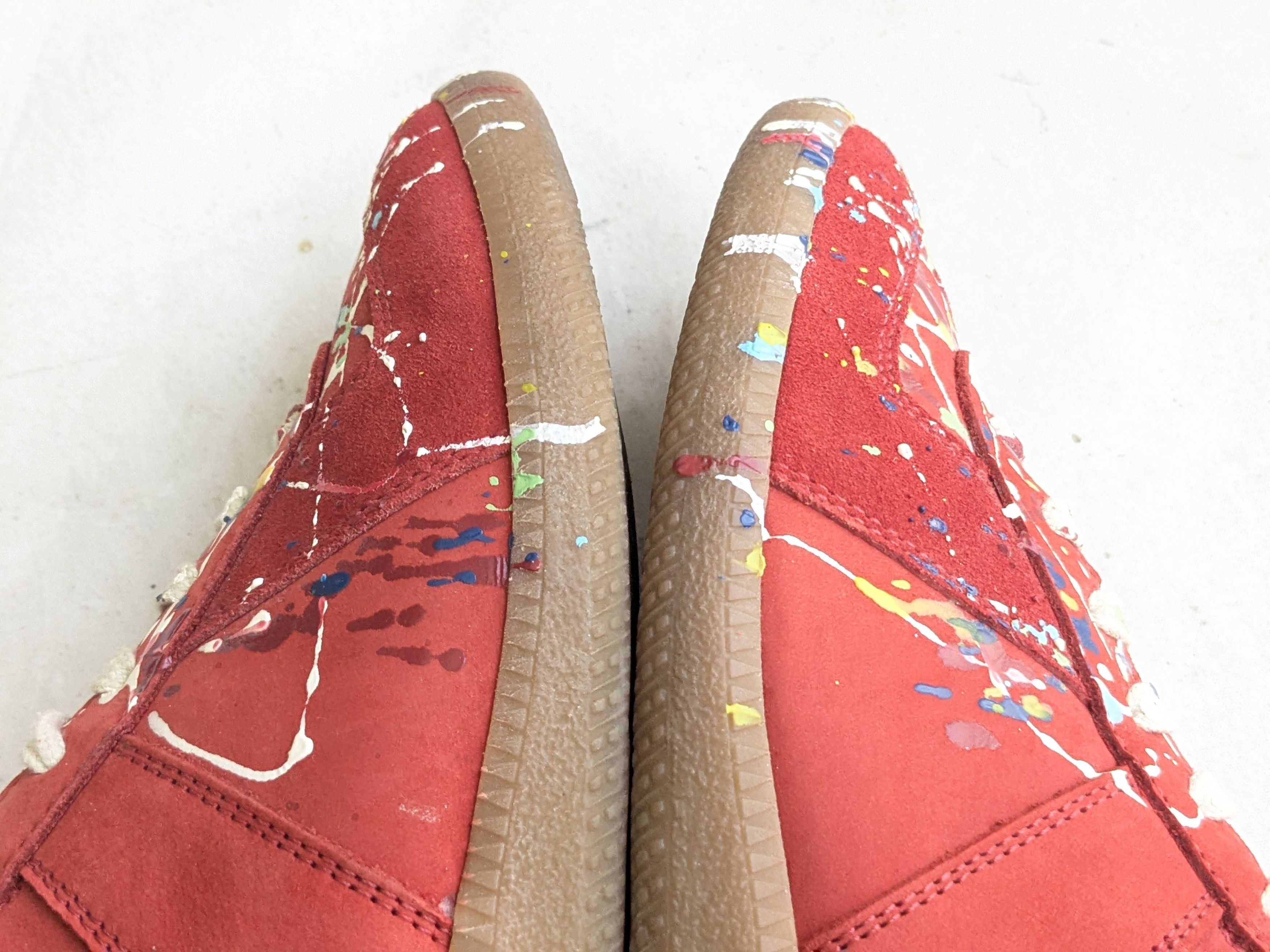 Maison Margiela Maison Margiela GAT Replica Red Paint Splatter 9 42 Size US 9 / EU 42 - 10 Thumbnail