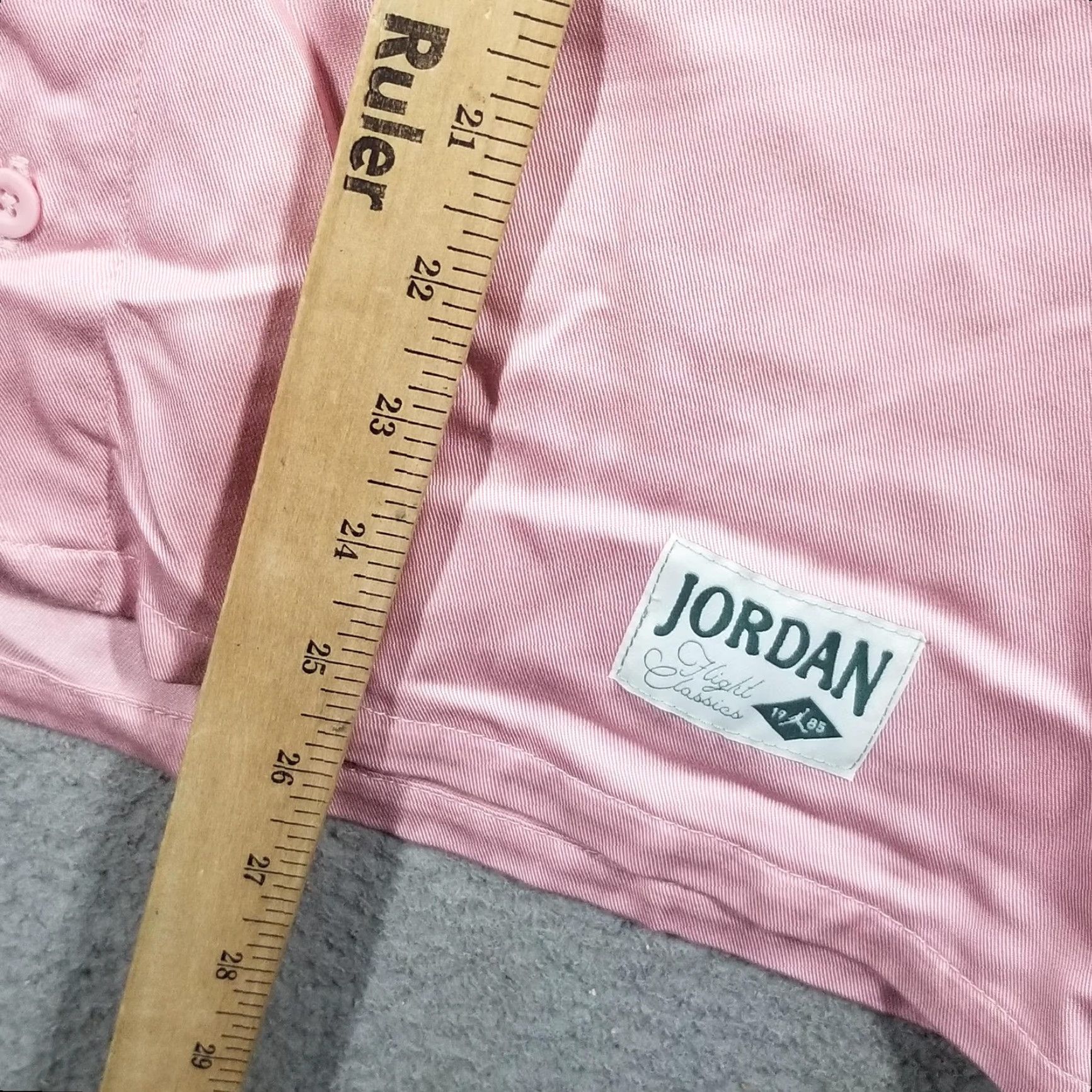 Nike Jordan Shirt Womens XS Pink Camp Collar Button Front Flight Classics FN5763-607 Size XS / US 0-2 / IT 36-38 - 6 Thumbnail