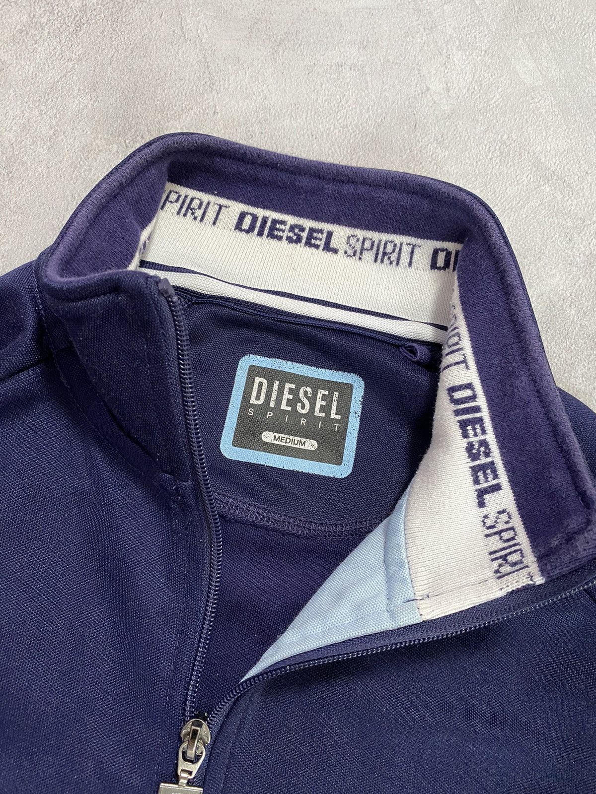 Diesel 🩵 Vintage Zip Up Diesel Track Light Jacket Size US M / EU 48-50 / 2 - 6 Thumbnail