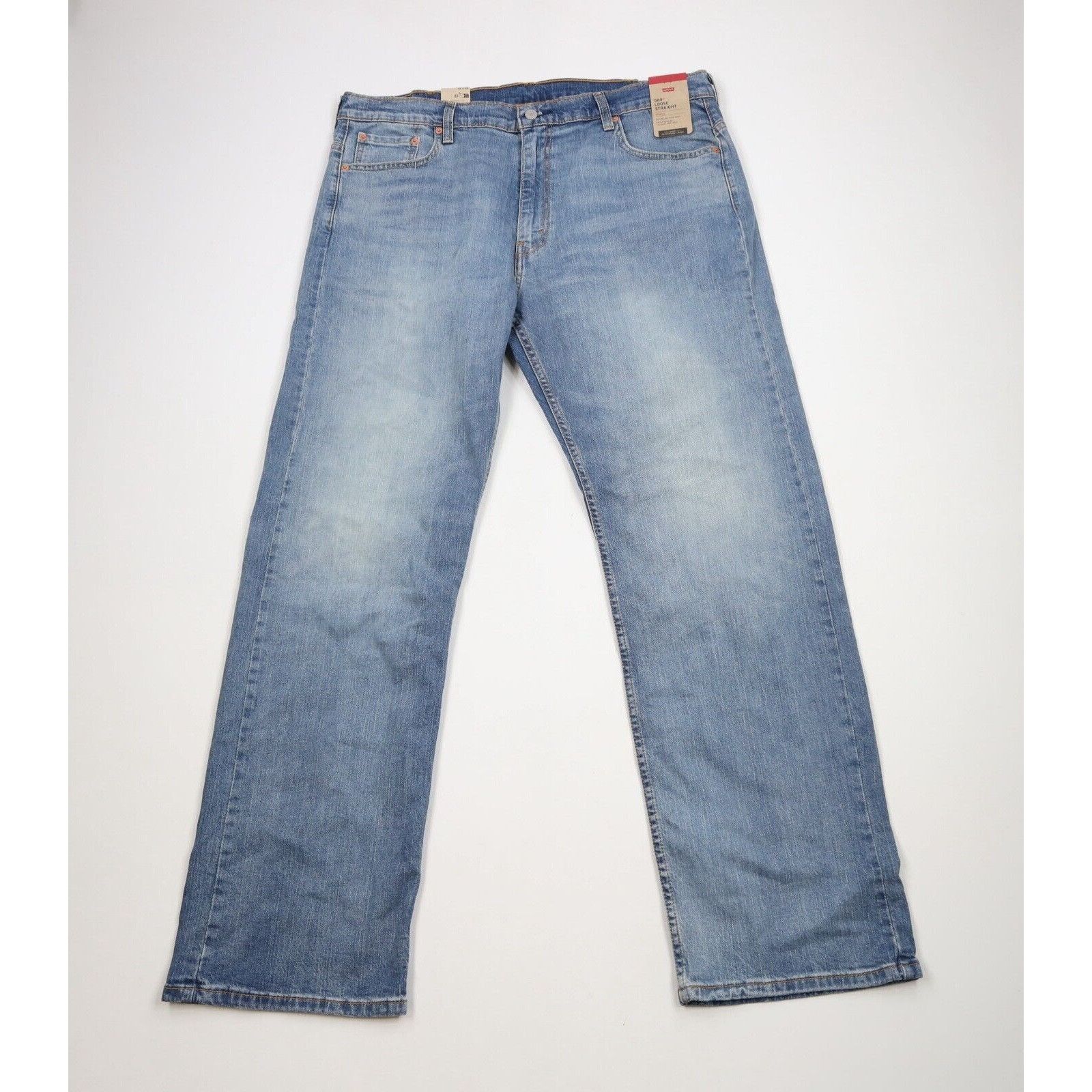 Levi's New Levis 569 Loose Straight Stretch Wide Leg Jeans Size US 38 / EU 54 - 1 Thumbnail