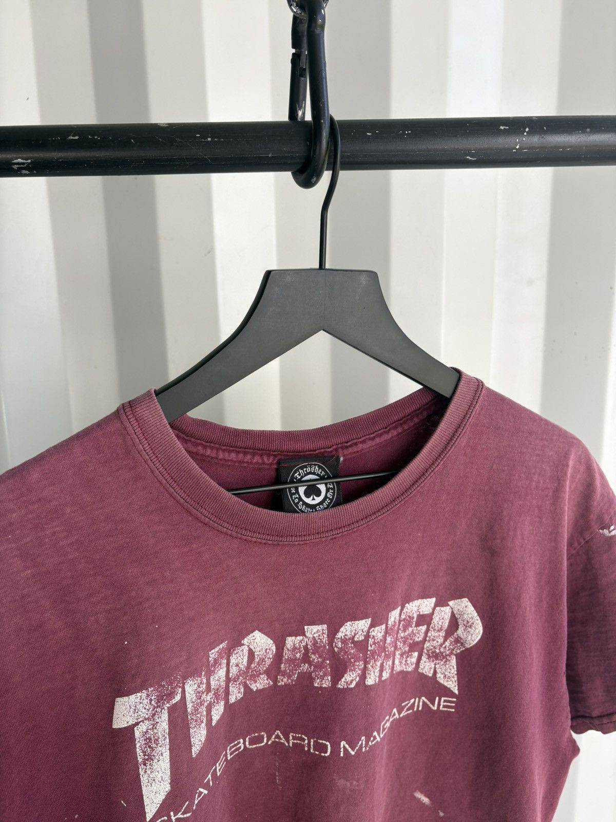 Vintage Thrasher Mag Thrashed Faded Distressed Shirt GRUNGE Band Size US L / EU 52-54 / 3 - 6 Thumbnail