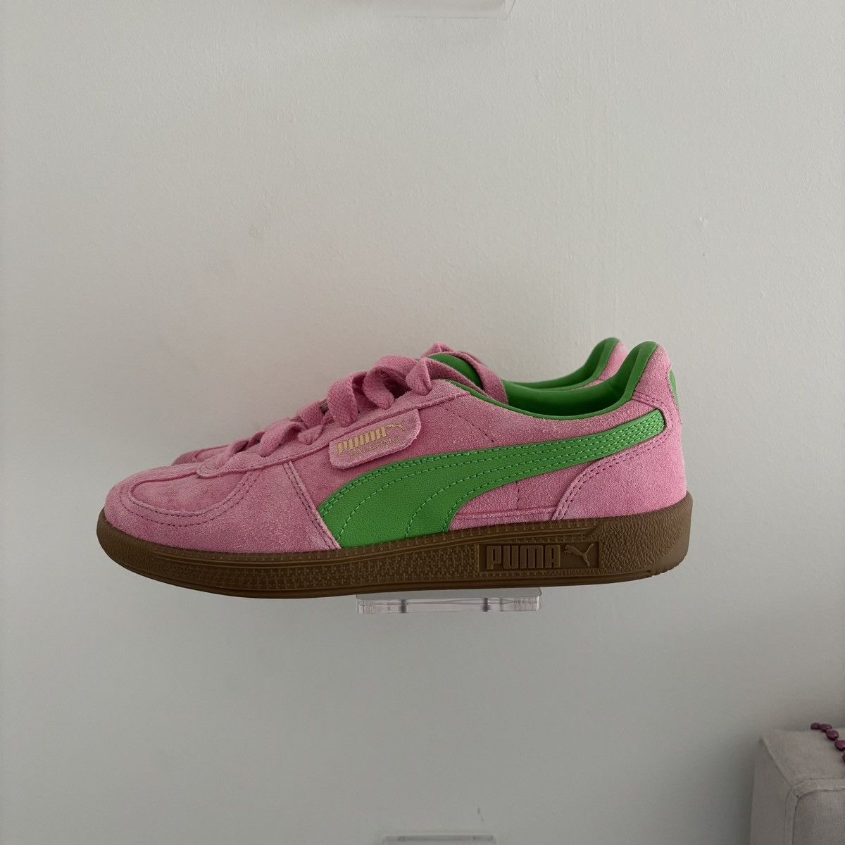 Puma Puma Palermo Pink Delight green gum sneaker Size US 6 / IT 36 - 1 Thumbnail