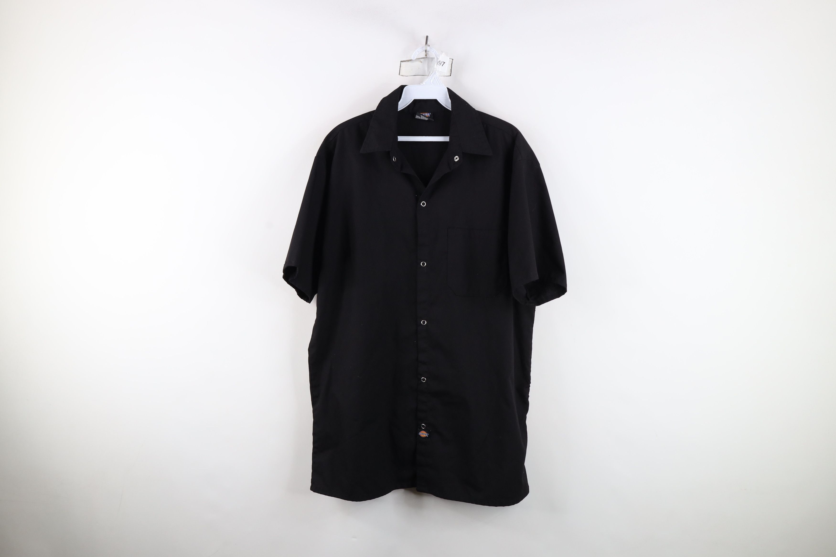 Dickies Vintage Y2K Dickies Mechanic Snap Button Shirt Black Size US L / EU 52-54 / 3 - 1 Thumbnail