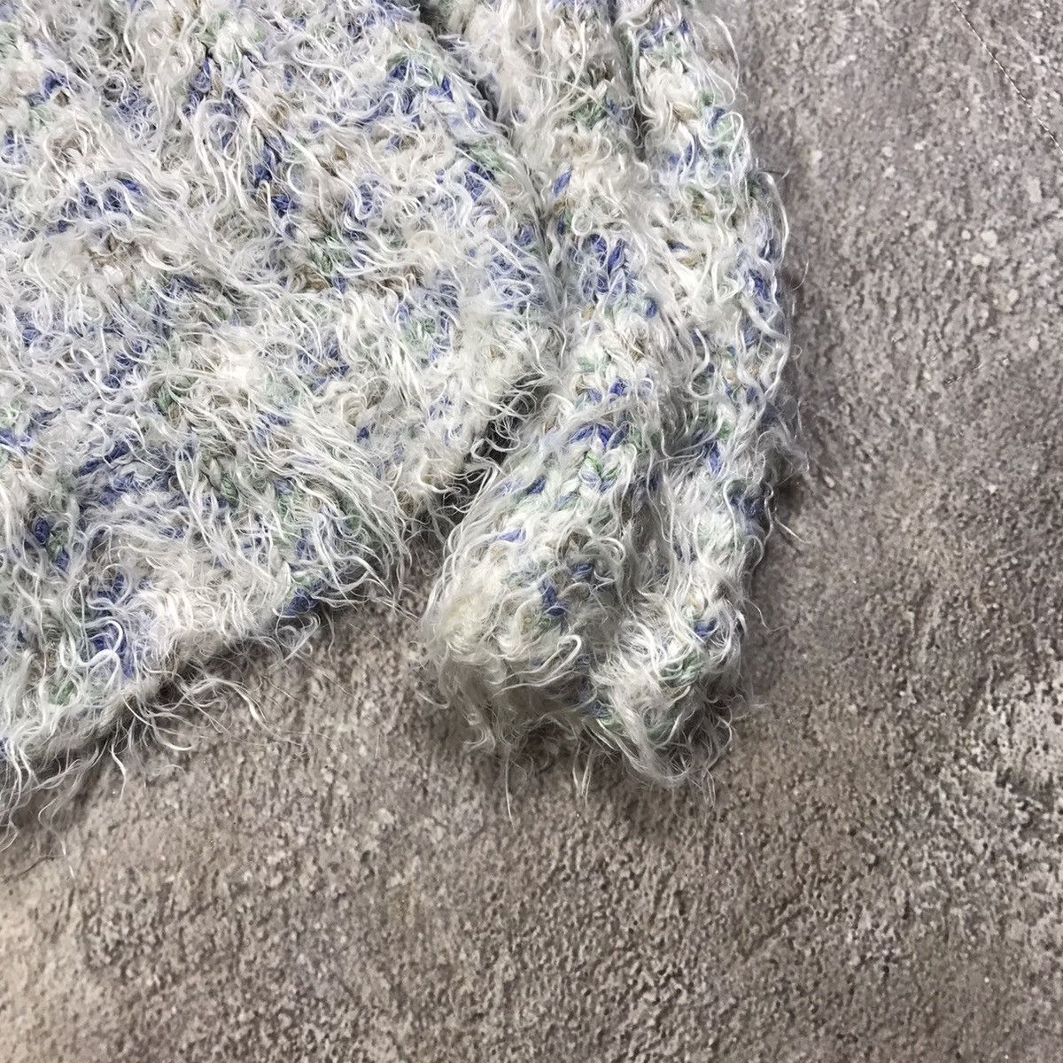 Vintage Vintage 90s Oversized Mohair Knit Sweater Abstract Grunge S Size S / US 4 / IT 40 - 5 Thumbnail