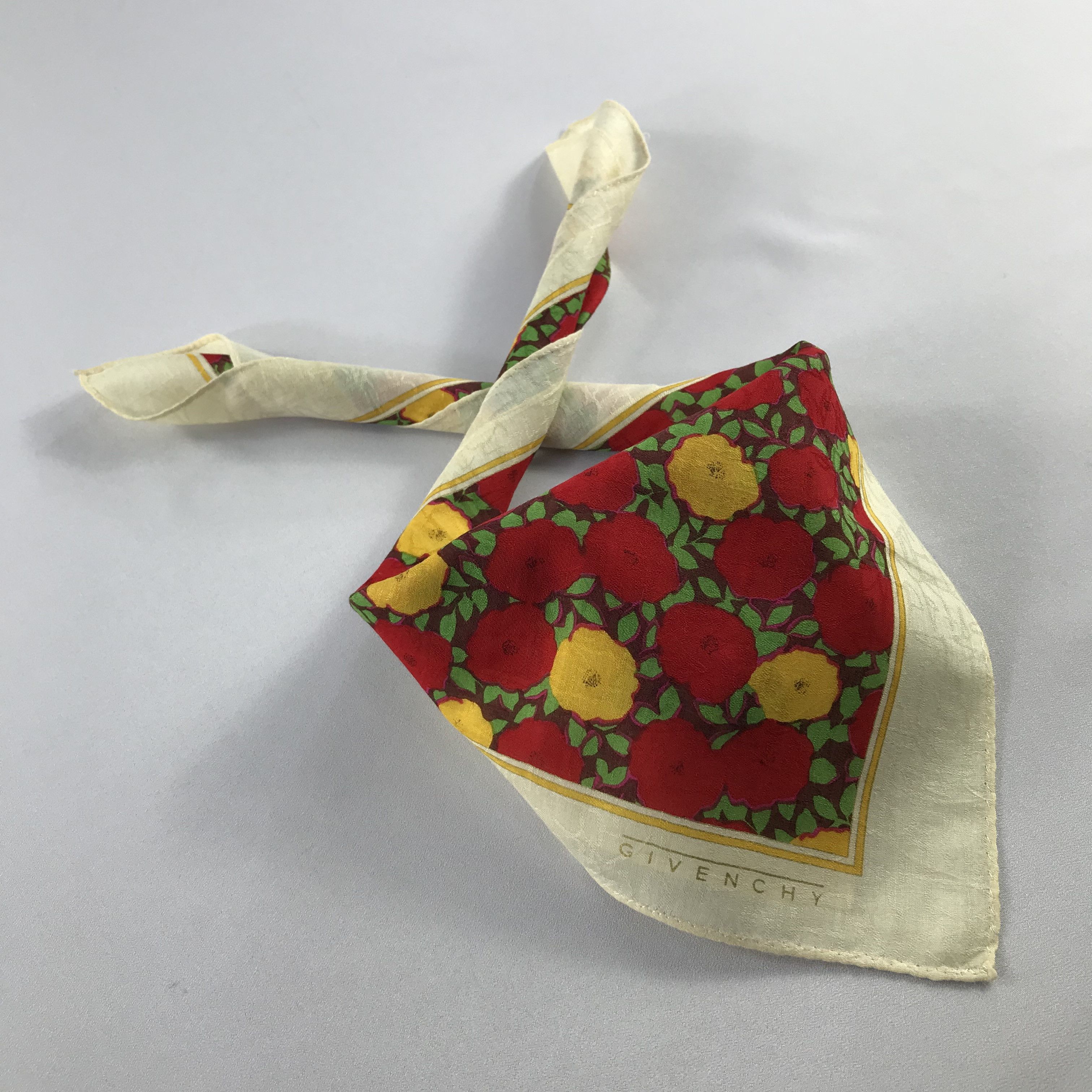 Vintage Givenchy Handkerchief / Bandana / Neckerchief C597 Size ONE SIZE - 2 Thumbnail