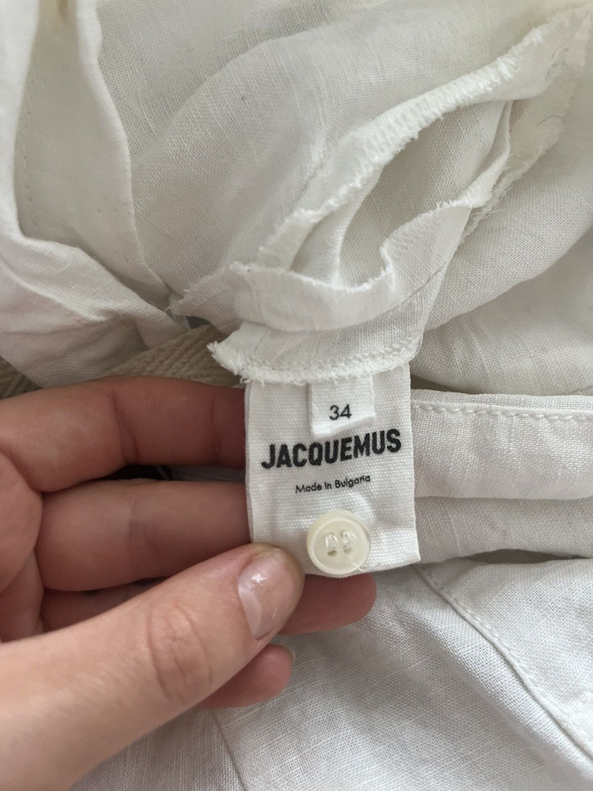 Jacquemus Jacquemus cropped linen, twisted blouse Size XS / US 0-2 / IT 36-38 - 6 Thumbnail