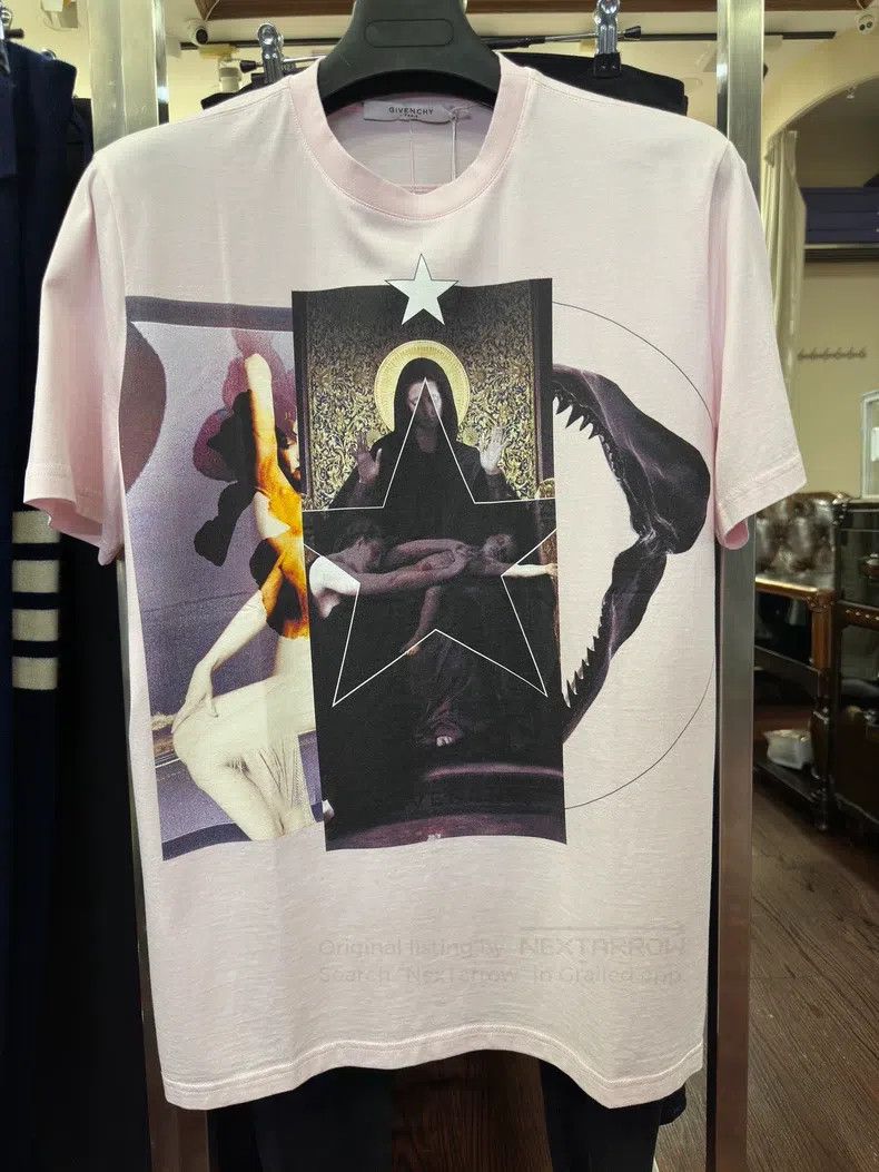 Givenchy Givenchy Pink Three-Combination Madonna Short-Sleeve T-Shi Size US S / EU 44-46 / 1 - 1 Thumbnail