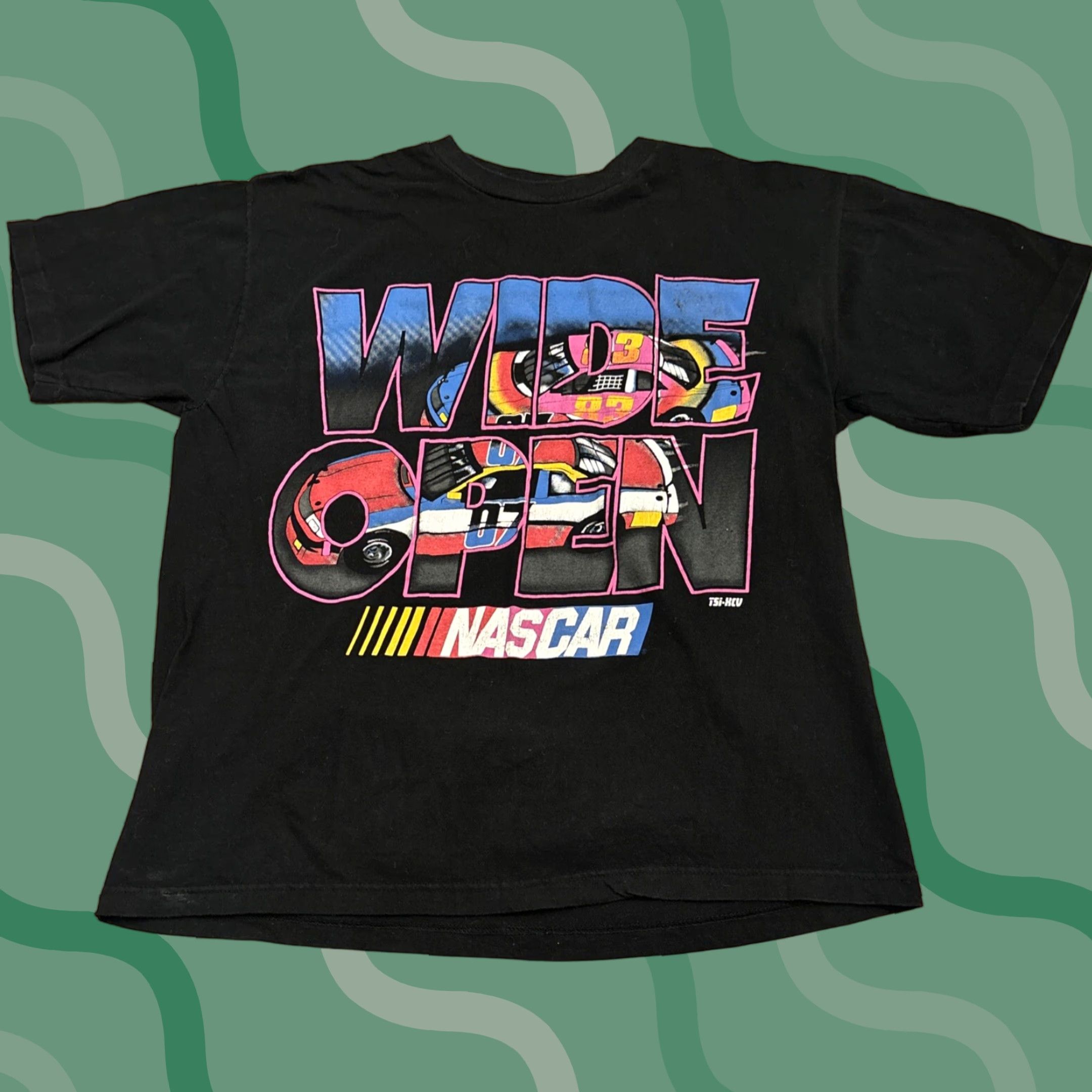 NASCAR VINTAGE NASCAR Wide Open Shirt USA Single Stitch XL Black Men’s T-Shirt Dale Earnhardt Jr. 2000s USA Theme Mens Size US XL / EU 56 / 4 - 1 Thumbnail
