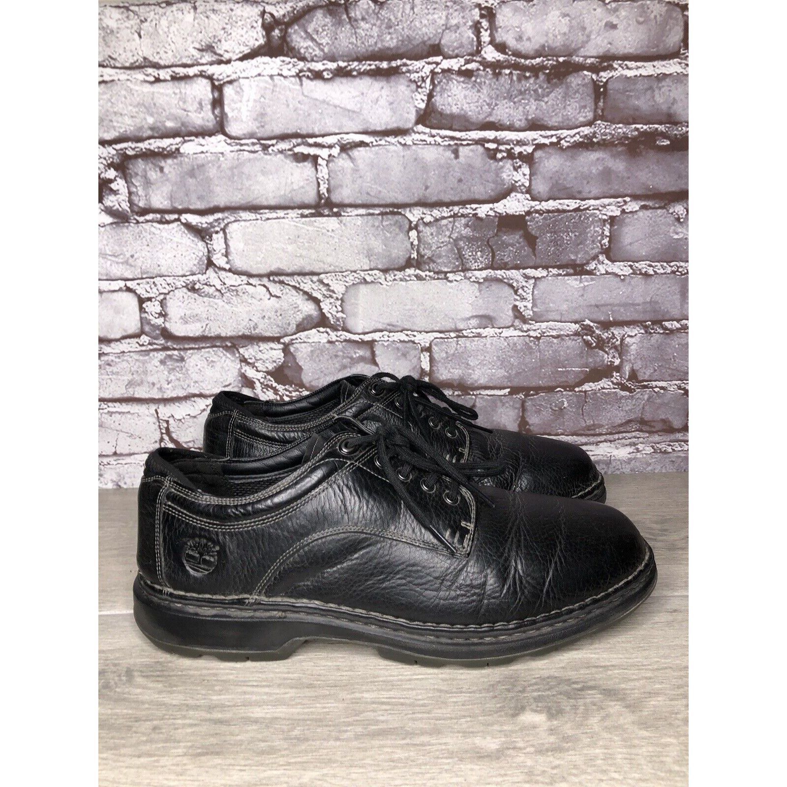 Timberland Timberland Black Leather BSFP Support Casual Oxfords Shoes M Size US 12 / EU 45 - 3 Thumbnail