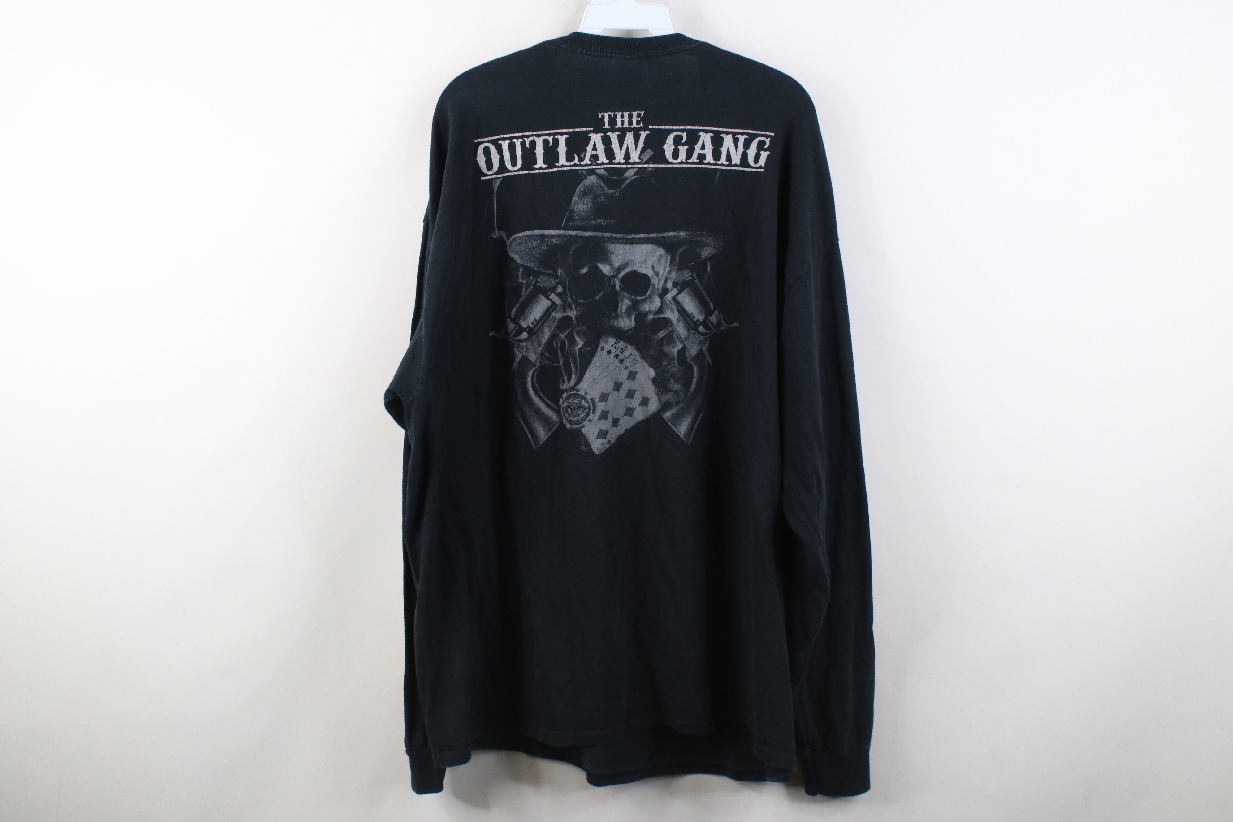 Vintage Vintage Y2K Outlaw Gang God Guns Freedom Long Sleeve T-Shirt Size US XXL / EU 58 / 5 - 12 Thumbnail