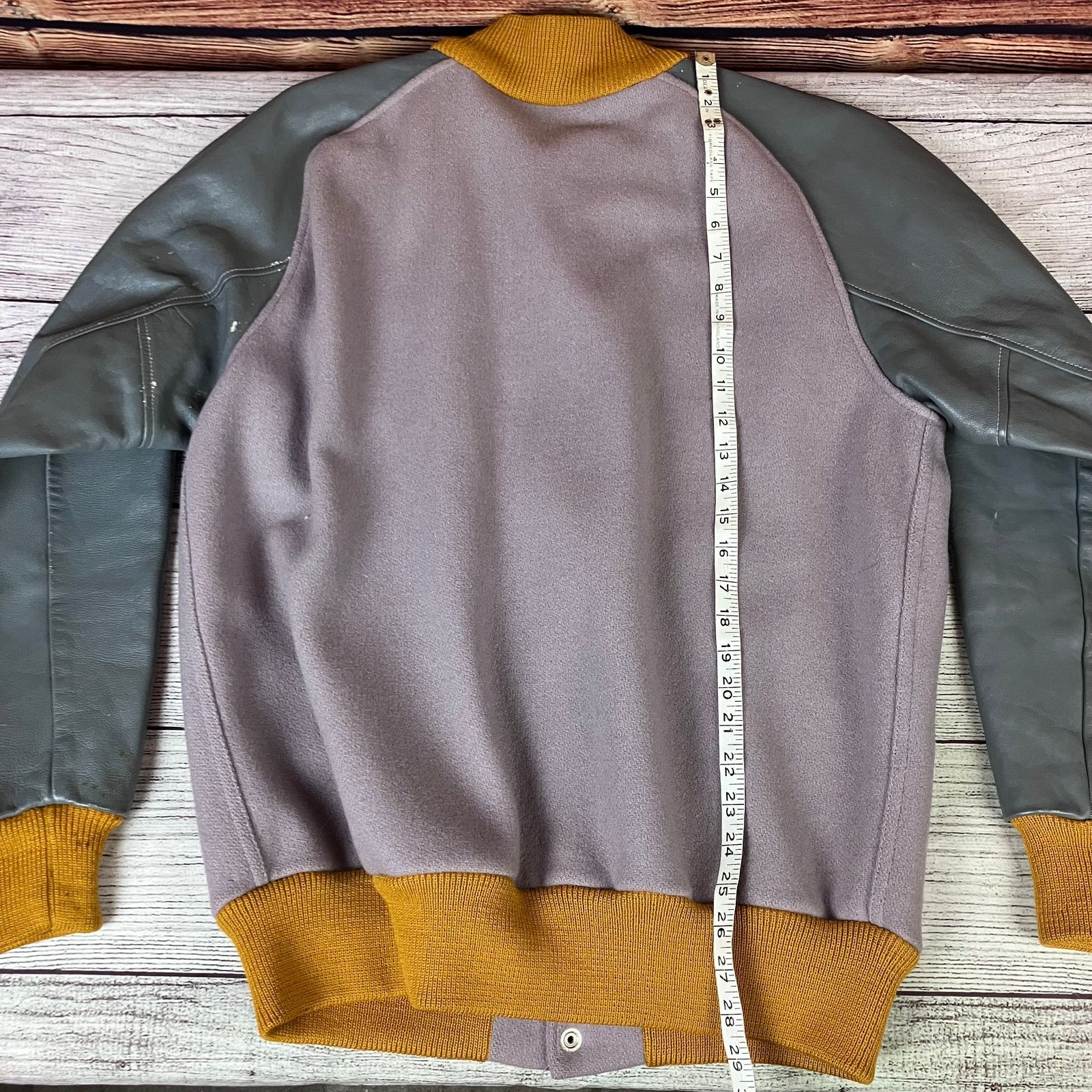 Vintage Vintage 1960s Lasley Knitting Co. Wool Varsity Jacket Size US L / EU 52-54 / 3 - 6 Thumbnail