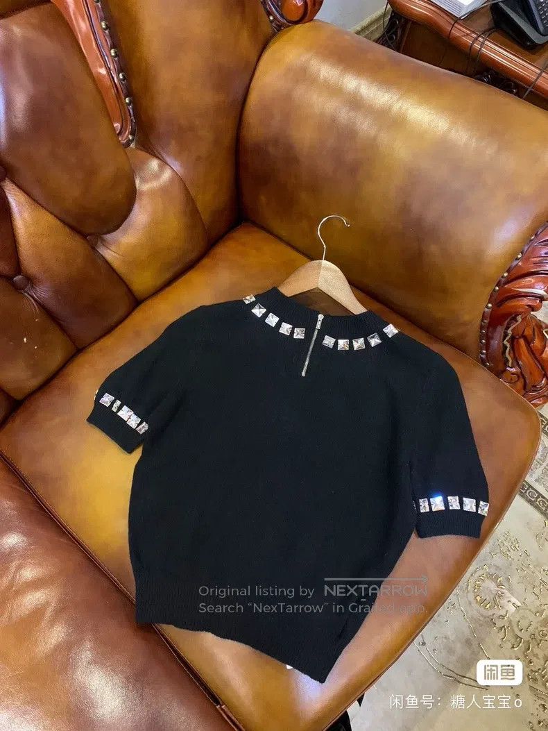 Miu Miu Miu Miu 40 Knitted short sleeve Size M / US 6-8 / IT 42-44 - 8 Thumbnail