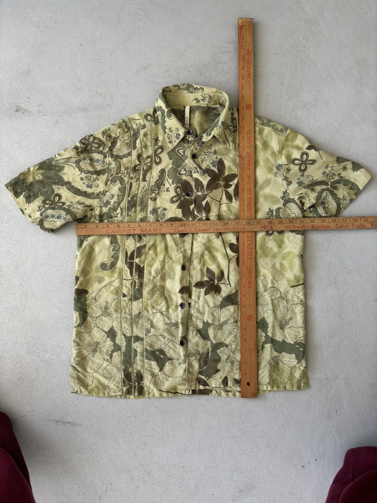Other Green Floral Button Down Size US M / EU 48-50 / 2 - 2 Thumbnail