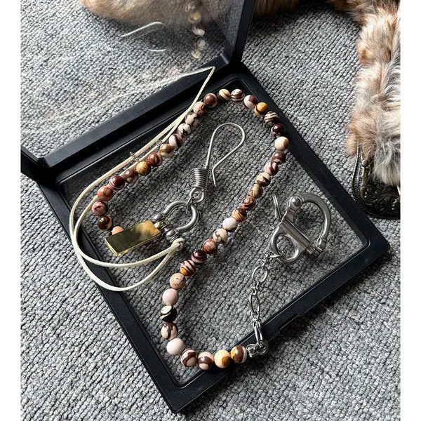 VIBE Natural Stone Beaded Wallet Chain Size ONE SIZE - 2 Thumbnail