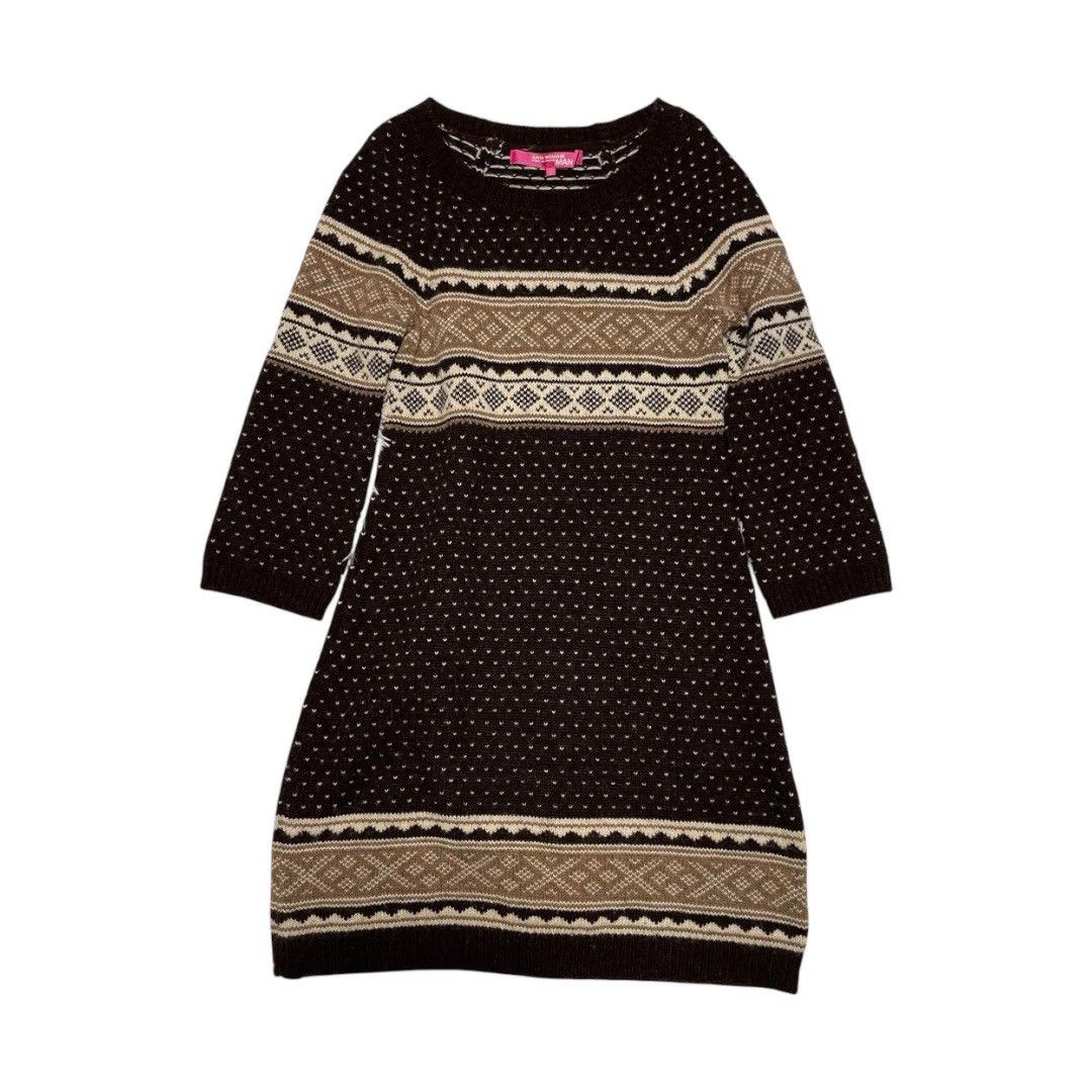 Junya Watanabe Junya Watanabe MAN AW11 Nordic Long Knitted Wool Sweater Size US S / EU 44-46 / 1 - 2 Thumbnail