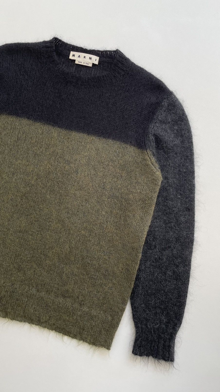 Marni A/W 16 Colour Block Mohair Sweater Size US L / EU 52-54 / 3 - 4 Thumbnail