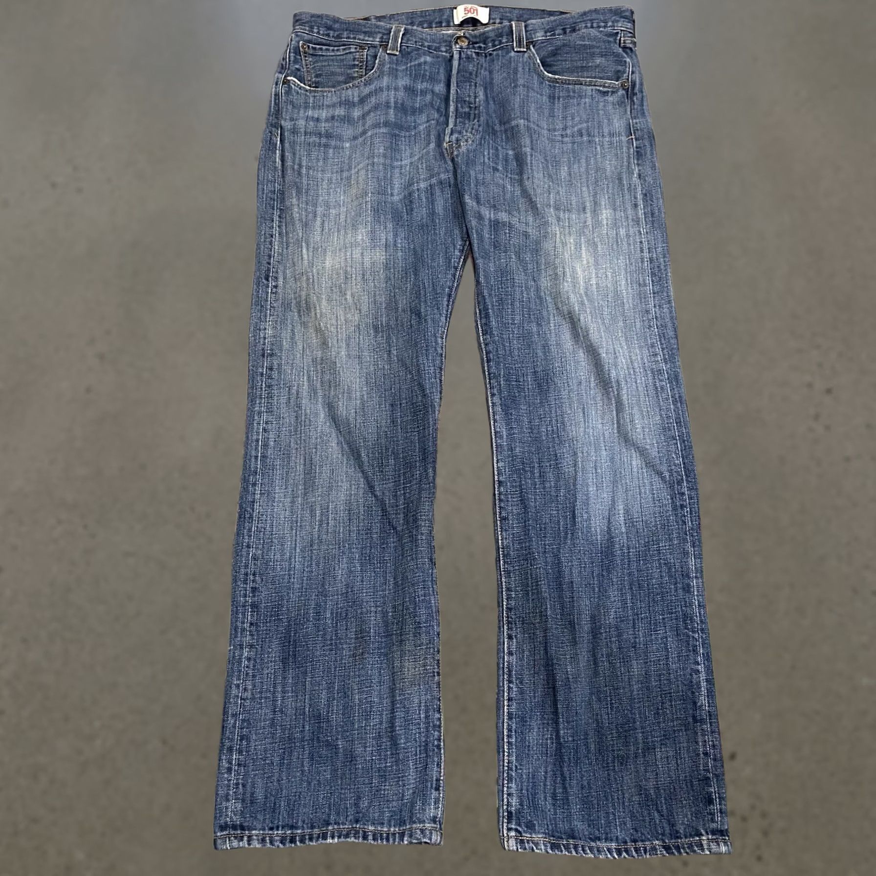 Levi's Levi's 501 Jeans Mens 38x32 Blue Denim Button Fly Levi'S 501 Series 90s USA Size US 32 / EU 48 - 1 Thumbnail
