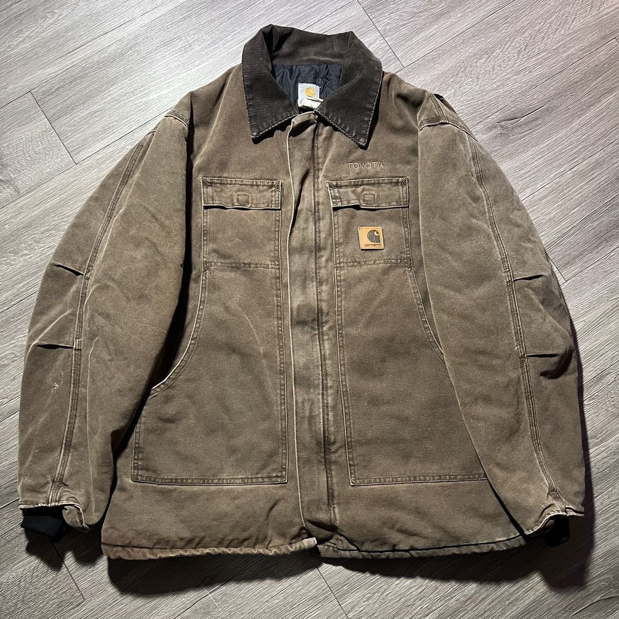 image of Y2K XL Brown Carhartt Jacket in Chocolate Brown, Men's