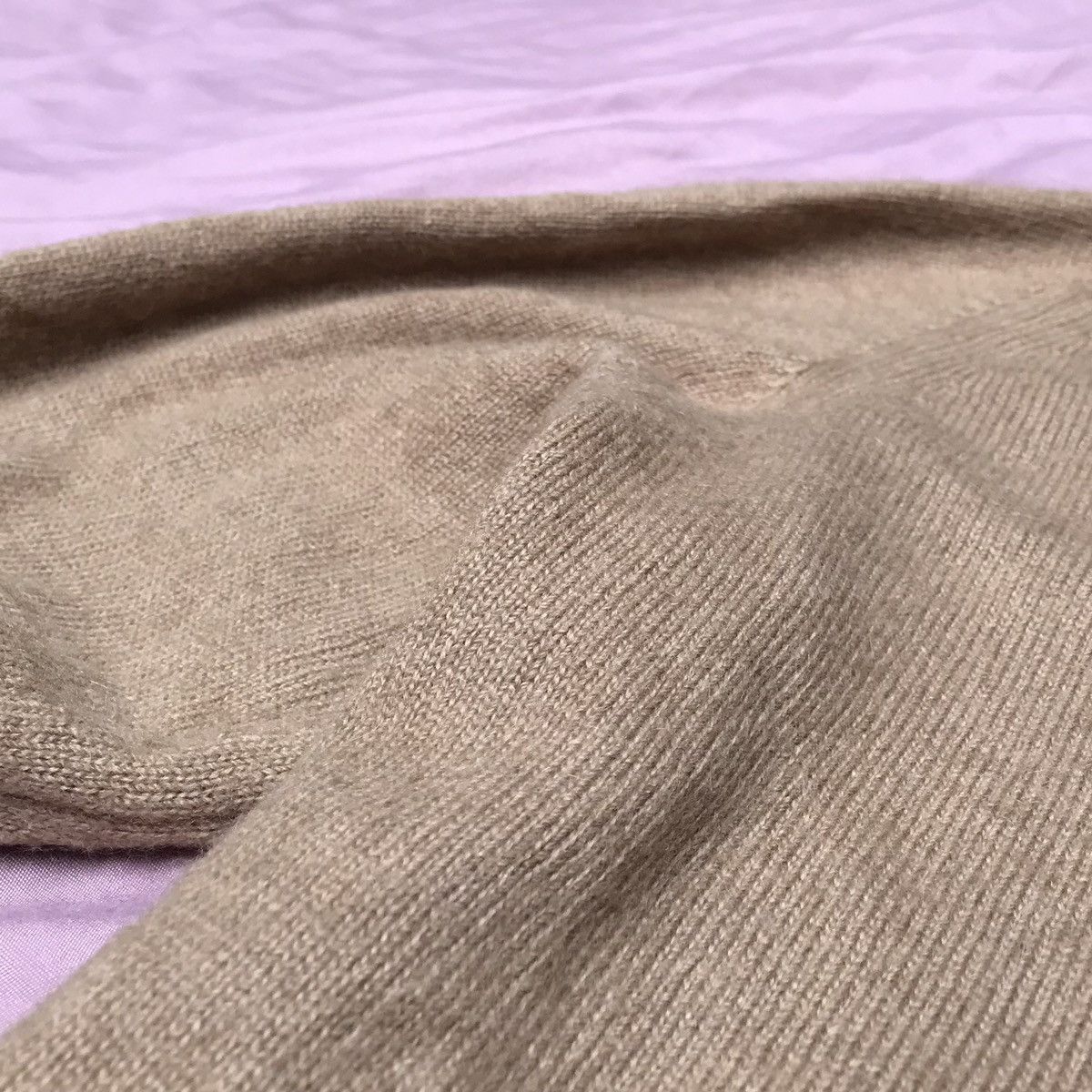 Handmade pure CAMEL HAIR made in SCOTLAND camel knitted jumper Size US M / EU 48-50 / 2 - 13 Thumbnail